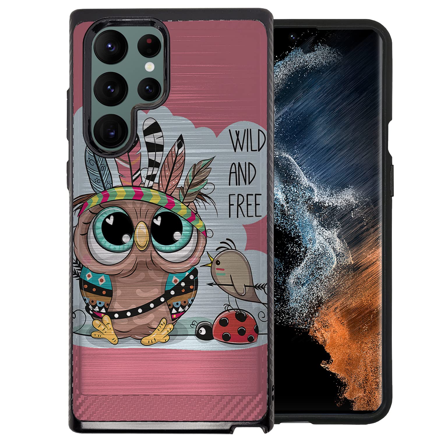 Samsung Galaxy S22 Ultra Case - Slim Hybrid Protective Cover with Brushed Armor Design & Dual Layer Shock Absorption | Perfect for Daily Use, Travel, and Outdoor Activities