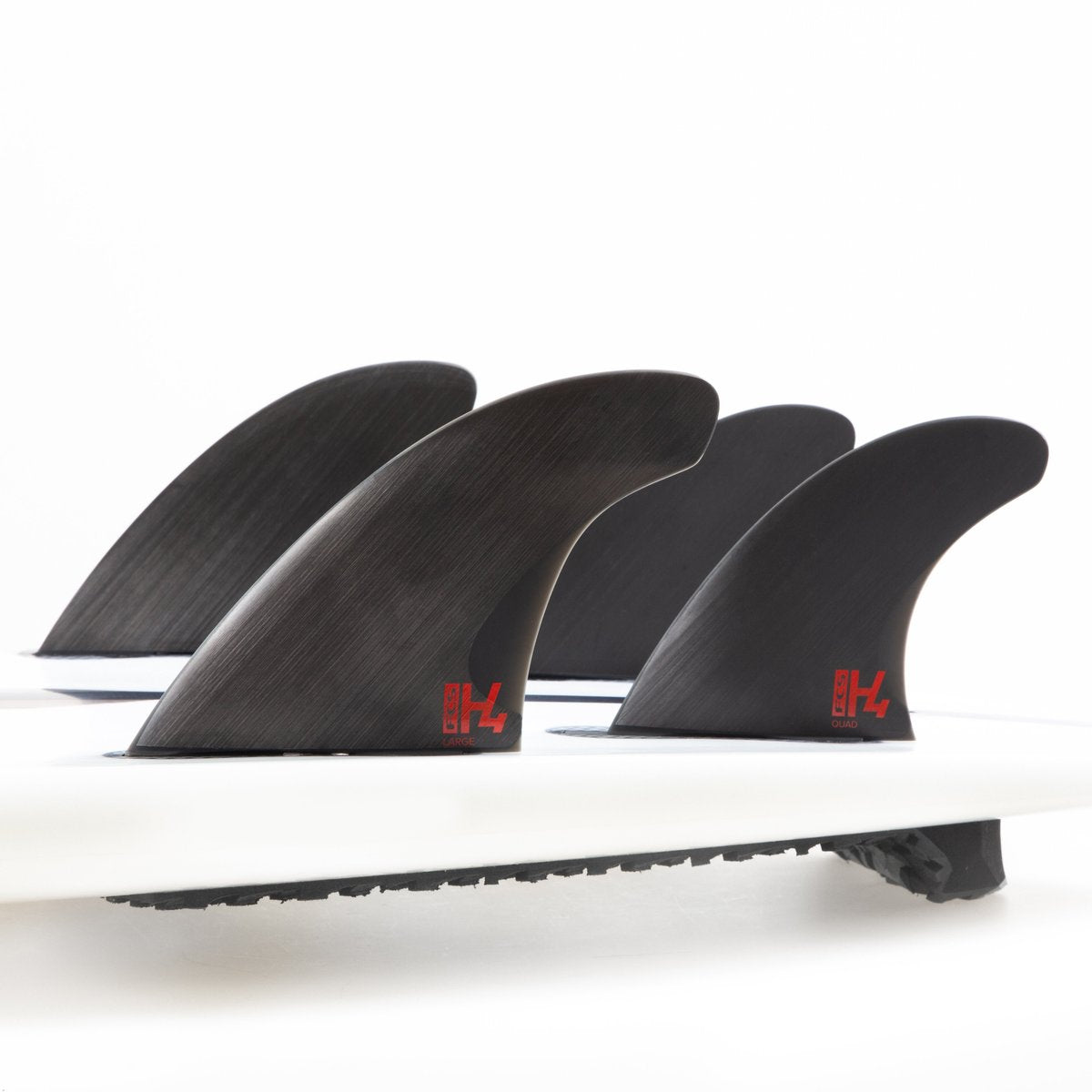 FCS II QUAD Rear H4 Surfboard Fins - High Performance Surfing Fins for All Wave Conditions - Perfect for Shortboards, Fish, and Performance Surfboards