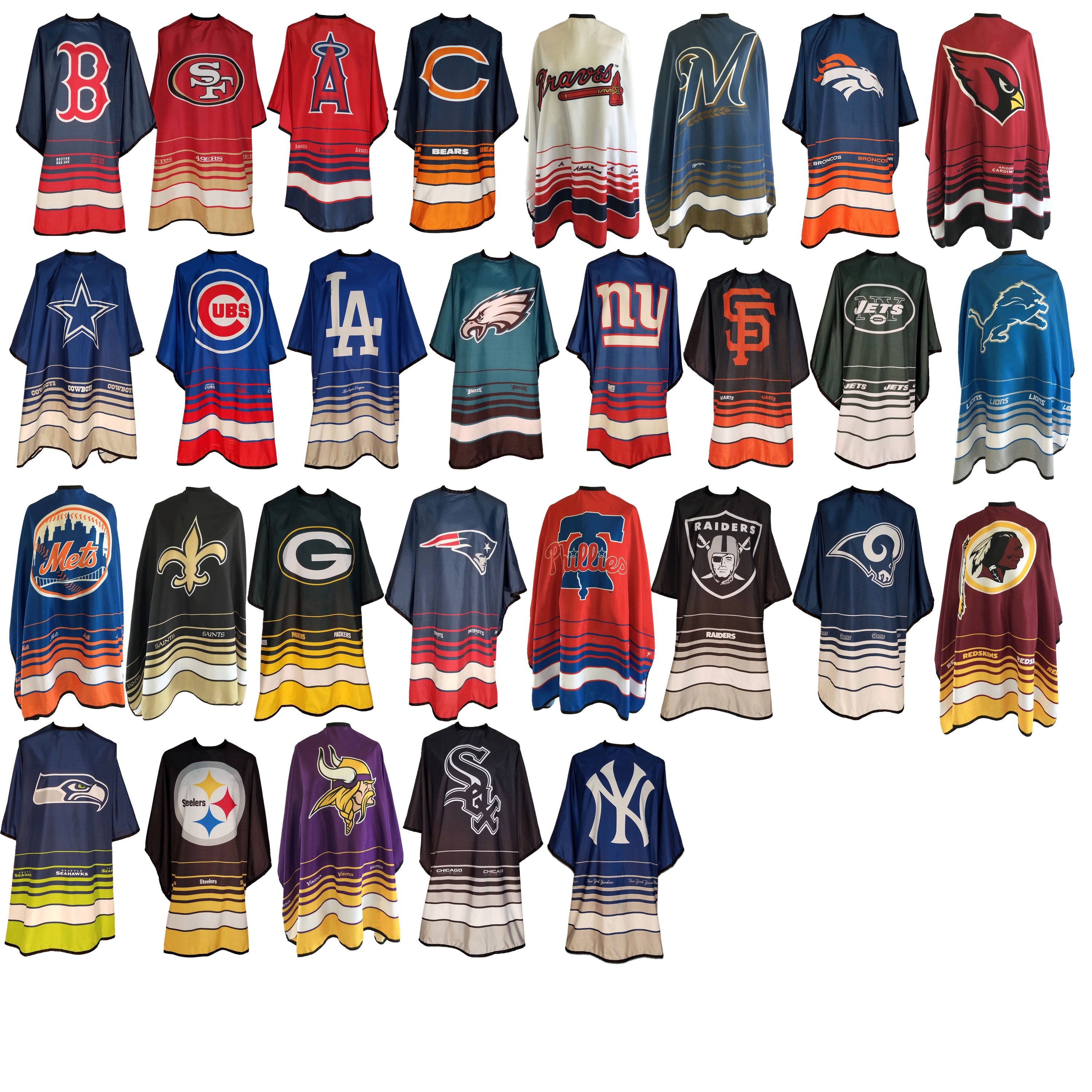 Professional Barber Cutting Cape for NFL & MLB Teams - Waterproof Salon Cape (1 Piece) - Perfect for Haircuts, Styling & Grooming at Barbershops & Salons