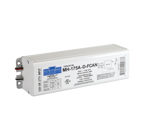 Keystone MH 175A D FCAN 175W Metal Halide F-Can Ballast - High Efficiency Lighting Solution for Warehouses, Stadiums & Outdoor Areas