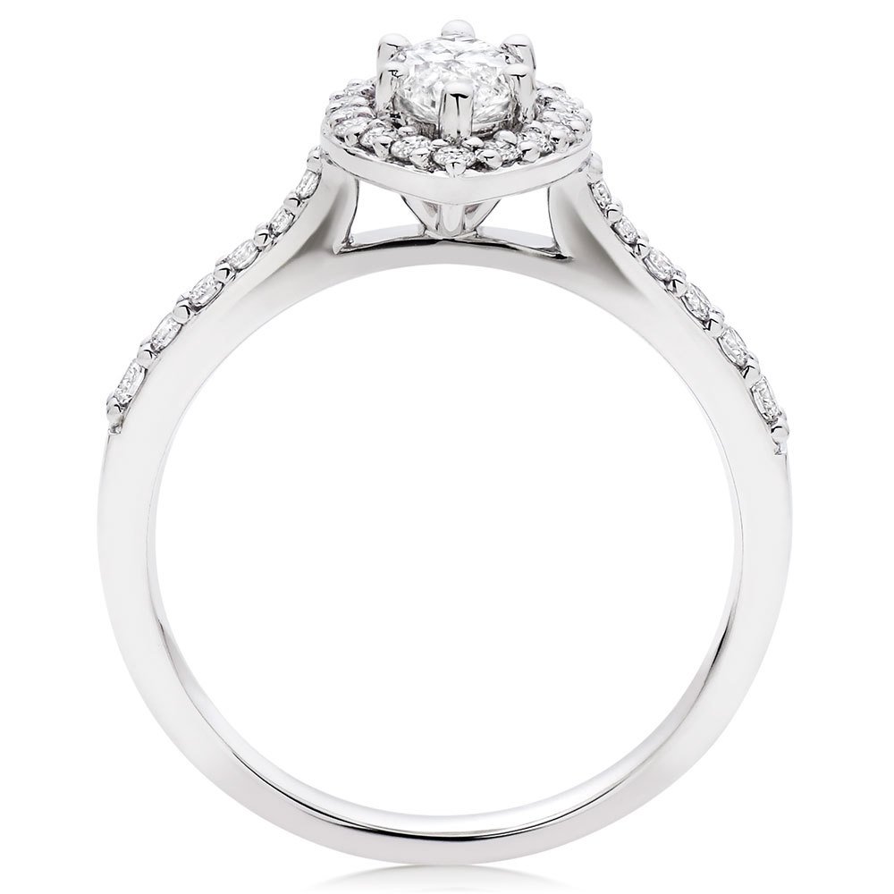 14K White Gold Marquise Cut 1.15 Carat Solitaire Cubic Zirconia Engagement Ring for Women - Perfect for Proposals, Anniversaries & Romantic Gifts