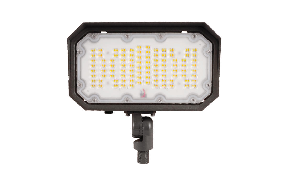 50W/40W/30W LED Flood Light Outdoor - Adjustable 4000K/5000K/5700K Color Temperature, Knuckle Mount, UL & DLC 5.1 Certified, Bronze Finish, IP65 Waterproof - Perfect for Garden Lighting, Basketball Court, Lawn, Patio & Security Lighting