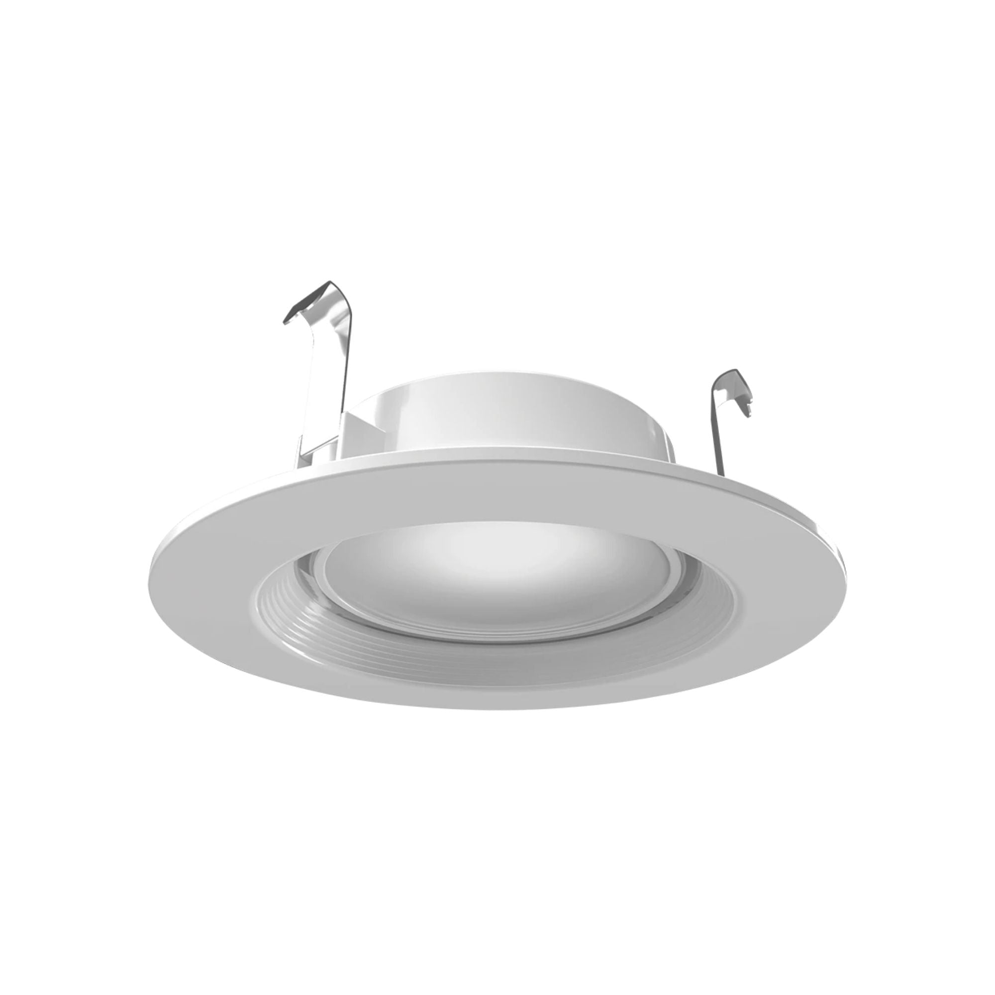 4 Inch Retrofit LED Downlight with Nightlight - 700 Lumens, 5 CCT Adjustable (2700K-6500K), White Baffle Trim - Perfect for Bedrooms, Hallways, and Staircases Lighting