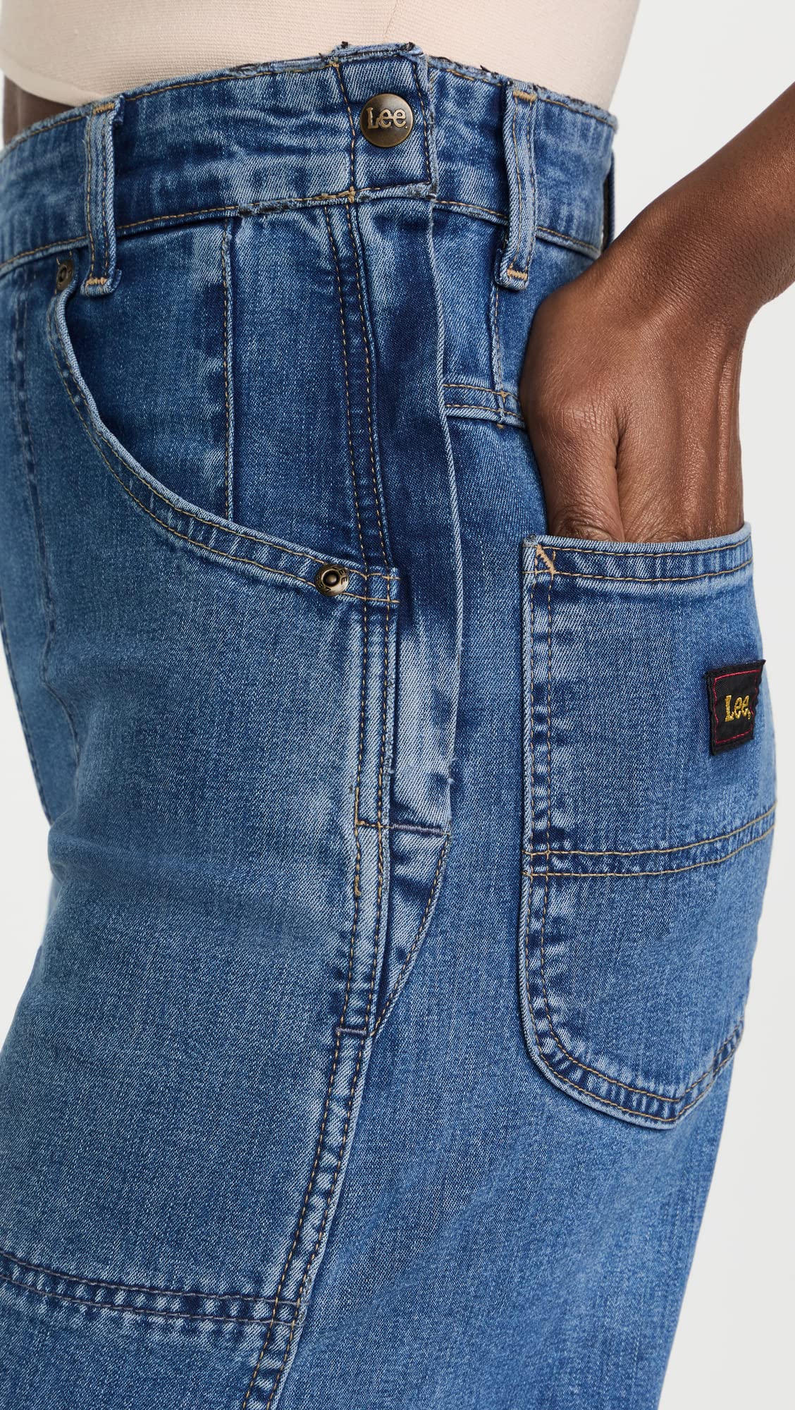 Lee Women's All Purpose Crop Jeans - High Waist Stretch Denim Pants for Casual Wear & Everyday Comfort | Perfect for Work, Shopping & Weekend Outfits