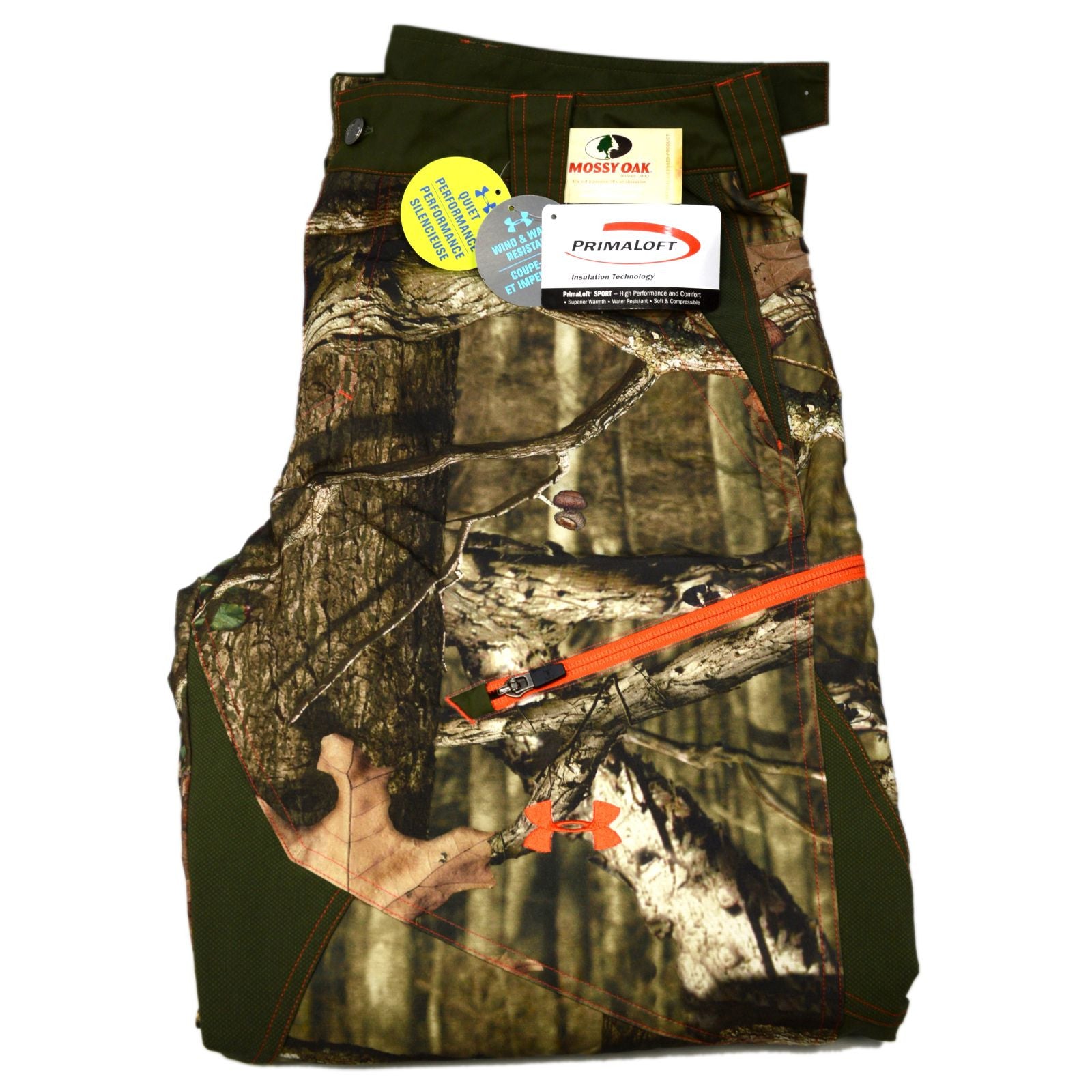 New Under Armour Mossy Oak Camo Pants Men's Size 36x32 with Ankle Button Defect - Hunting & Outdoor Activities