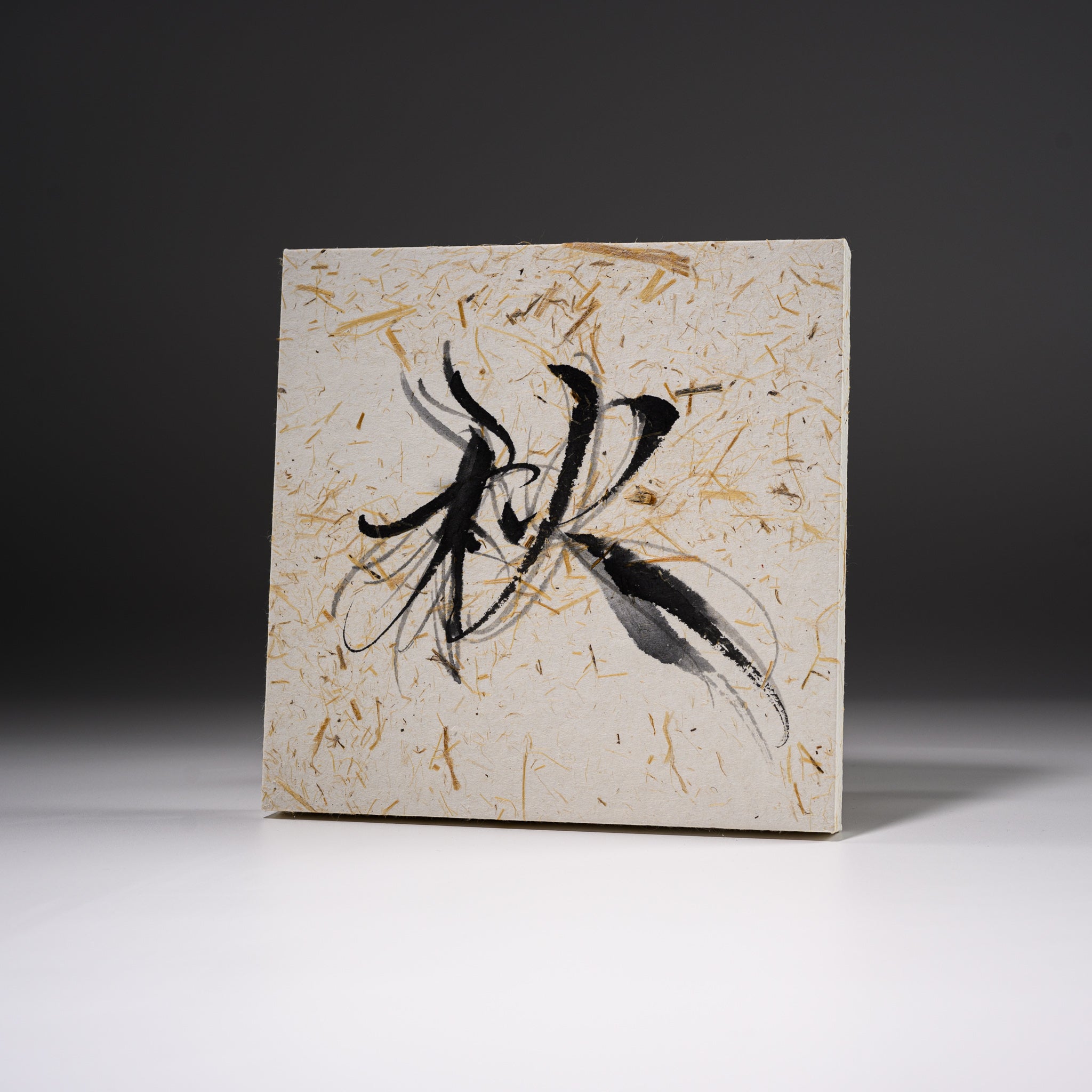 Youna Matsushita Japanese Calligraphy Art - Autumn Theme Handmade Scroll Painting | Traditional Asian Wall Decor for Home, Office & Zen Meditation Spaces