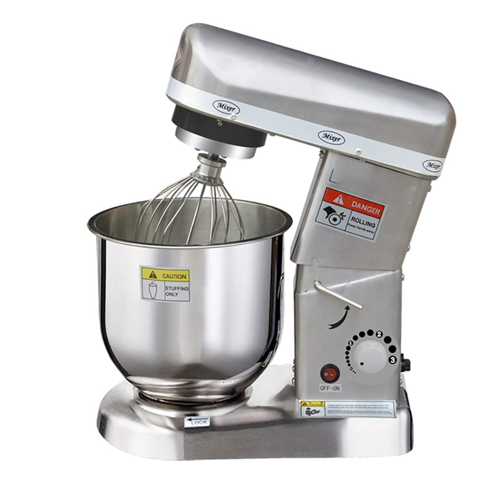 CGOLDENWALL 10.5QT Commercial Stainless Steel Electric Stand Mixer - 3 Speed Dough & Egg Beater for Baking, Cooking - 110V/220V Heavy Duty Kitchen Mixer for Bread, Cake, Pizza Dough & Cookie Batter