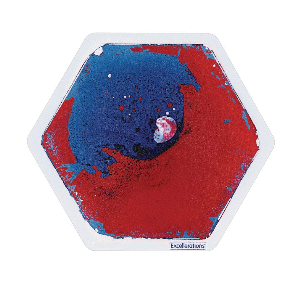 Excellerations Liquid Tile Shapes - Set of 6 Sensory Tiles for Kids - STEM Learning Toys for Early Childhood Education - Perfect for Classroom, Playroom & Sensory Play Activities