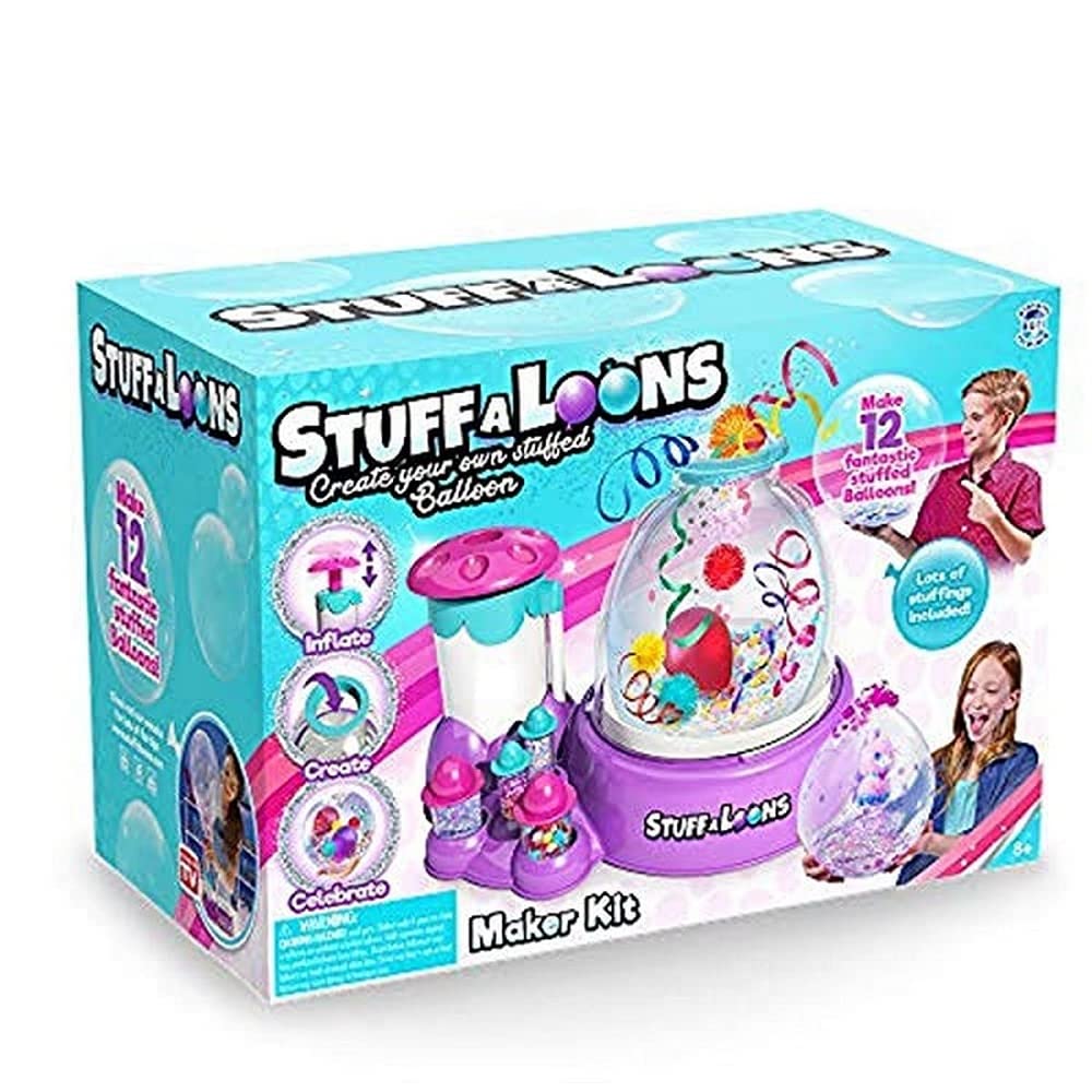 StuffAloons 674 36620 EA Stuff-A-Loons Maker Station - Purple Balloon Animal Kit for Kids, DIY Party Favors & Birthday Activities
