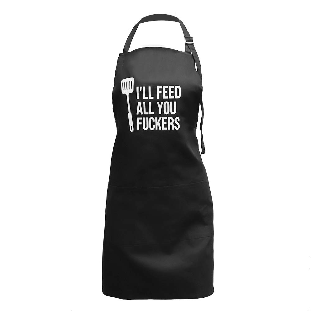 Funny Waterproof Kitchen Apron for Cooking & Gardening - RTWAY Chef Apron