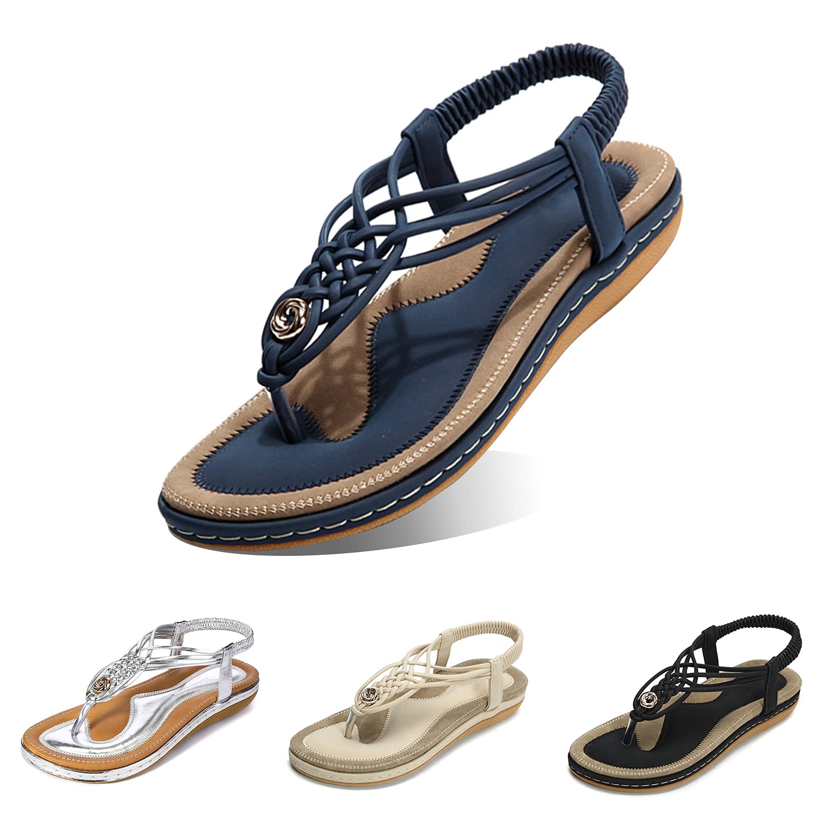 GracoSy Women's Comfortable Flats - Lightweight & Breathable Slip-On Shoes for Casual Wear, Office & Travel