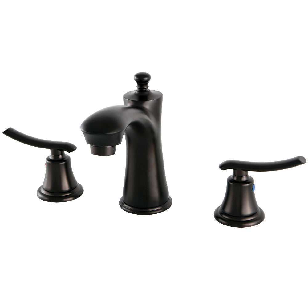 Kingston Brass KB7965JL 8-Inch Widespread Bathroom Faucet - Modern Matte Black Finish for Vanity Sinks, Powder Rooms & Guest Bathrooms
