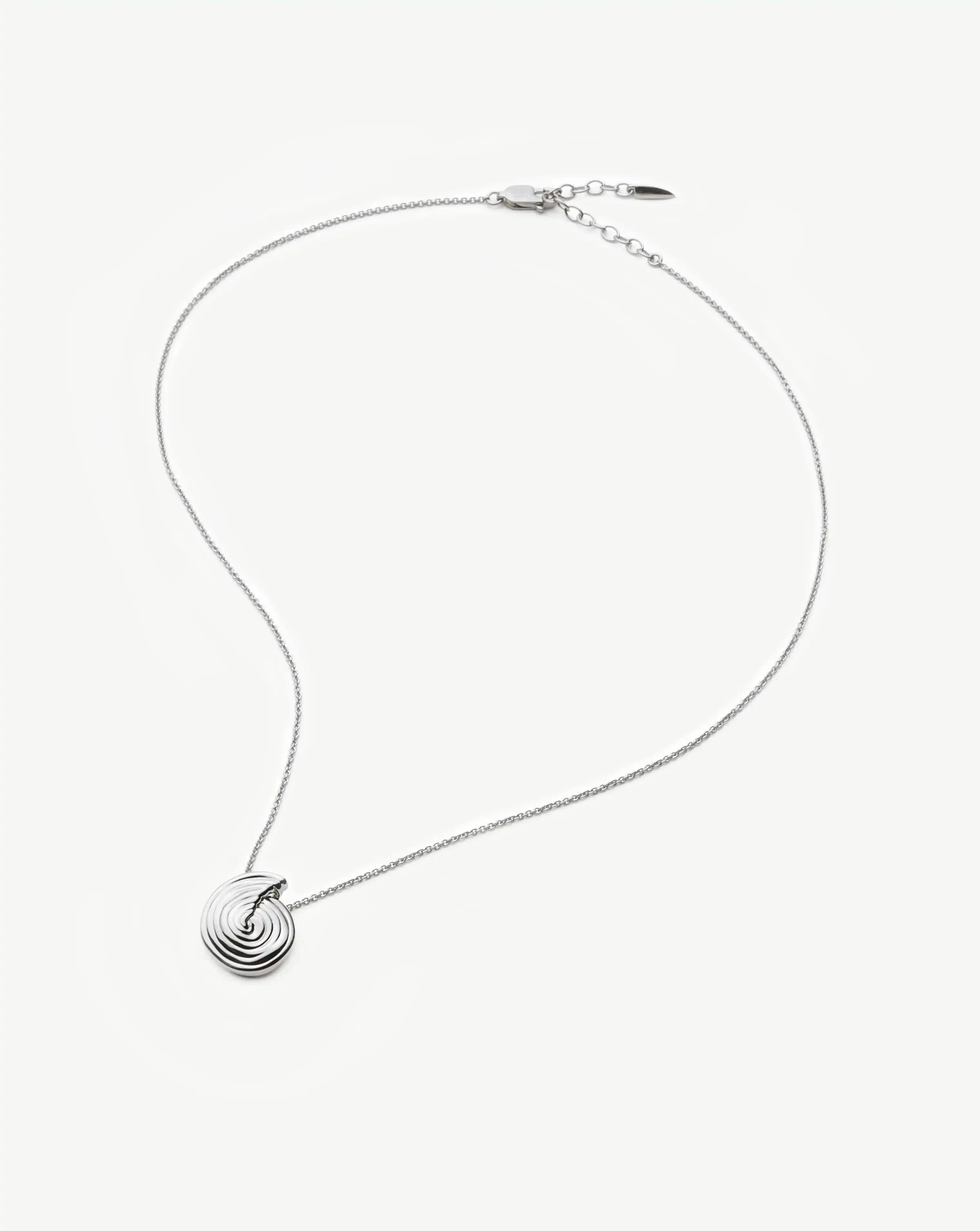 Elegant Spiral Mini Pendant Necklace - Silver Plated Jewelry for Women | Perfect for Everyday Wear, Date Nights & Gifts
