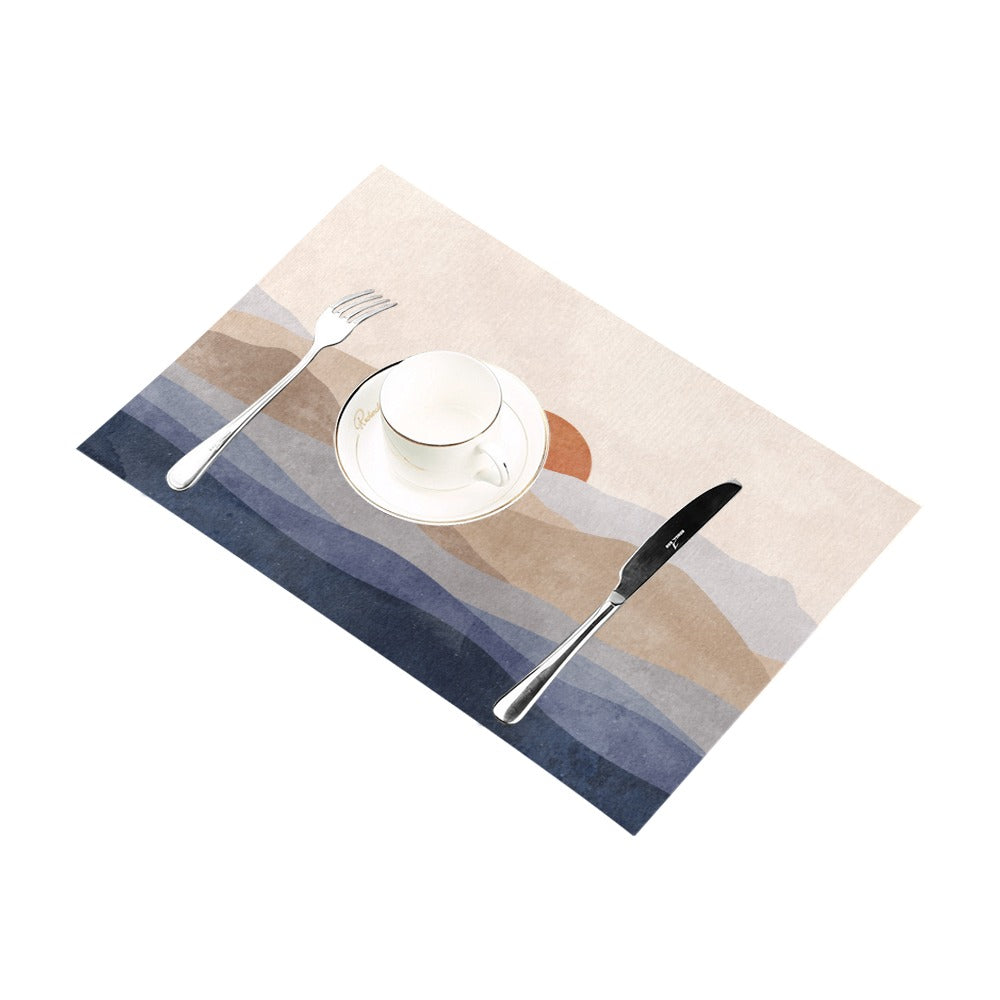 Set of 4 Non-Slip Placemats 12x18 Inches - Waterproof Dining Table Mats for Everyday Use, Dinner Parties & Holiday Decor