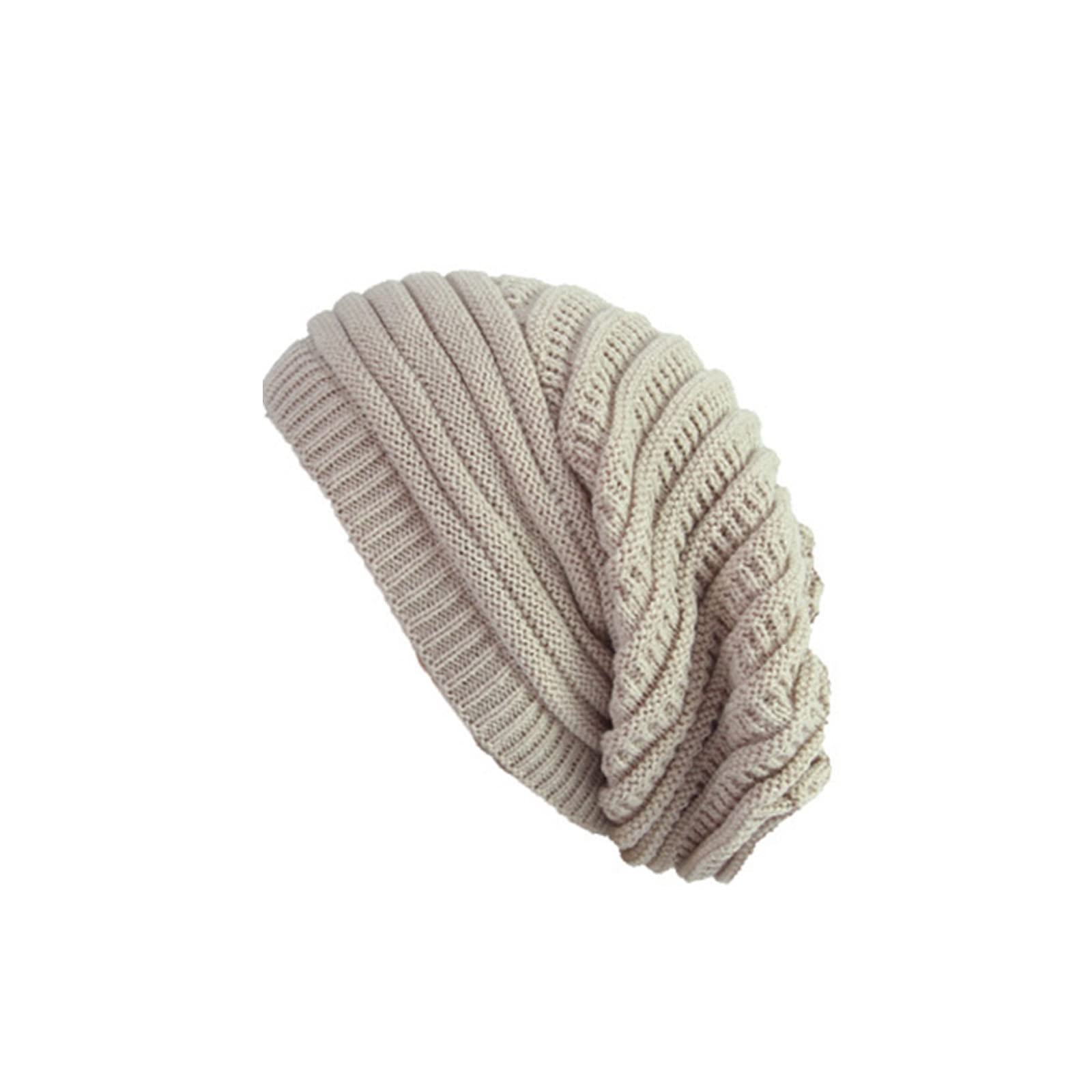 Warm Wool Knit Crochet Hat for Men & Women - Winter Fluffy Beanie for Cold Weather, Outdoor Activities & Fashion Accessories