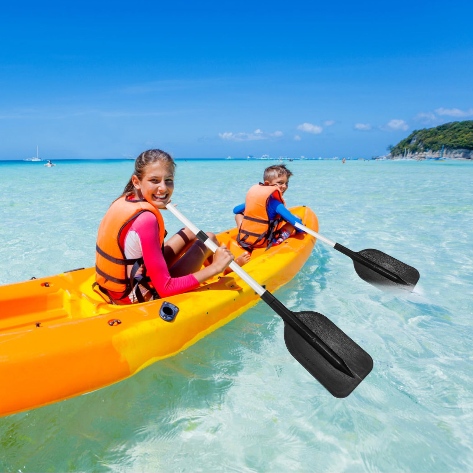 2 Pack Adjustable Aluminum Alloy Kayak Paddles - 21.06