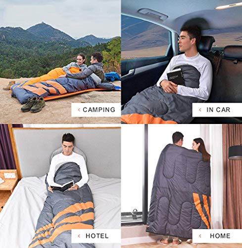 Ultralight 3-Season Camping Sleeping Bag - Portable Envelope Design for Backpacking, Hiking & Outdoor Adventures - Perfect for Camping Trips, Mountain Climbing and Wilderness Exploration