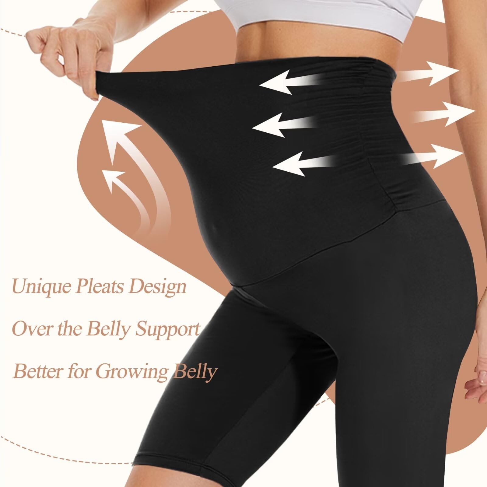 HIGHDAYS 2 Pack Maternity Shorts Over The Belly - 8