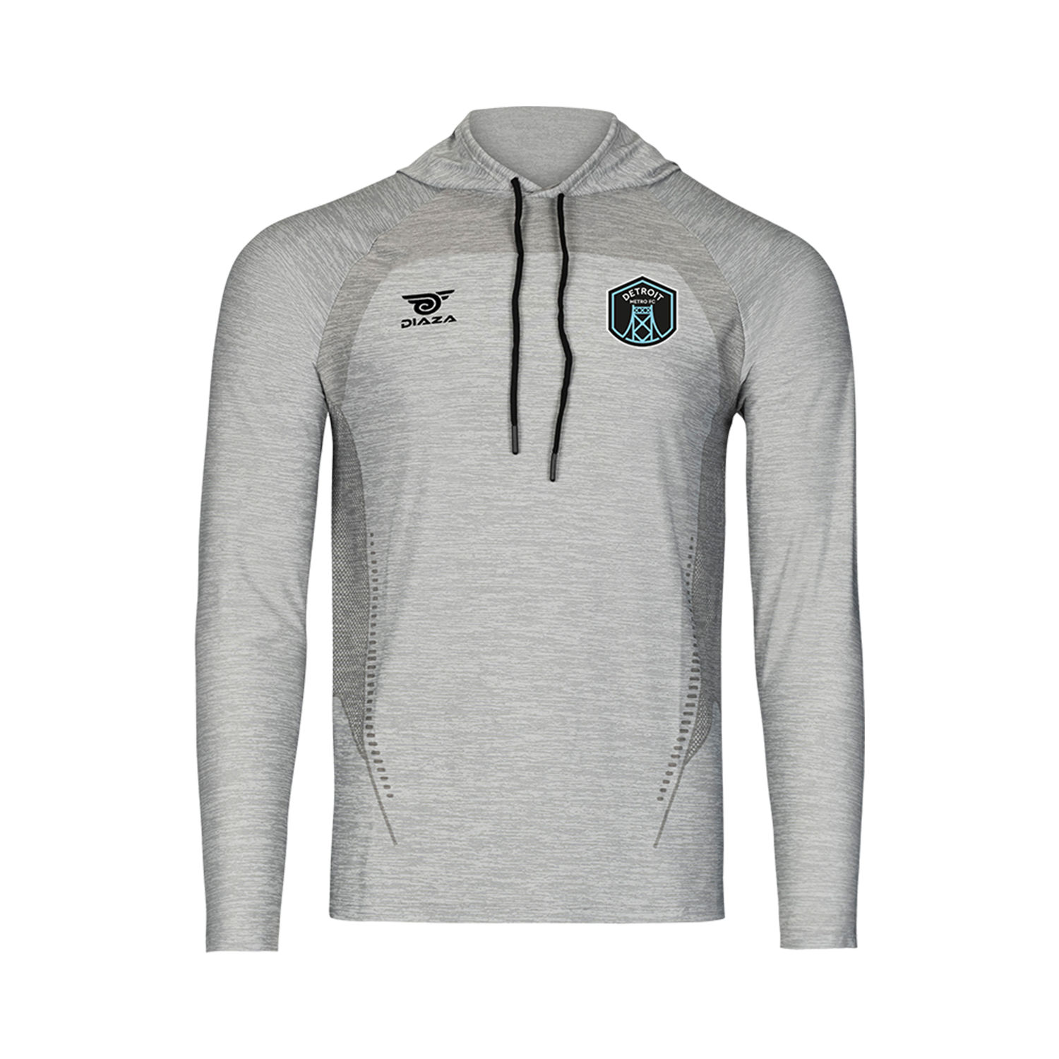 Detroit Metro FC Sublimated Hooded Long Sleeve Soccer Jersey - Perfect for Training, Matches & Fan Support