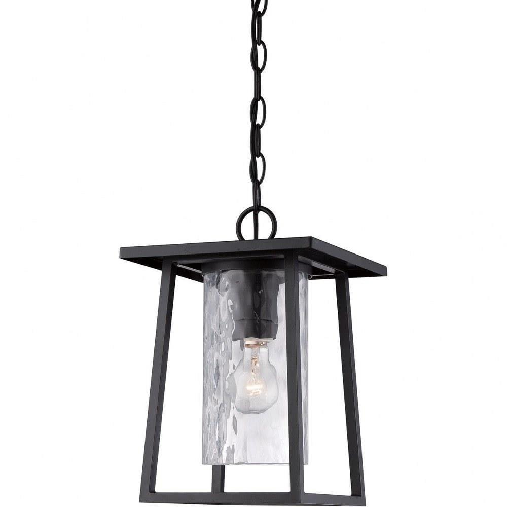 1 Light Outdoor Hanging Lantern - Transitional Style Weatherproof Porch Light with Clear Glass, Perfect for Patio, Garden, Deck & Front Door Decor (Model: 71-Bel-1663626)