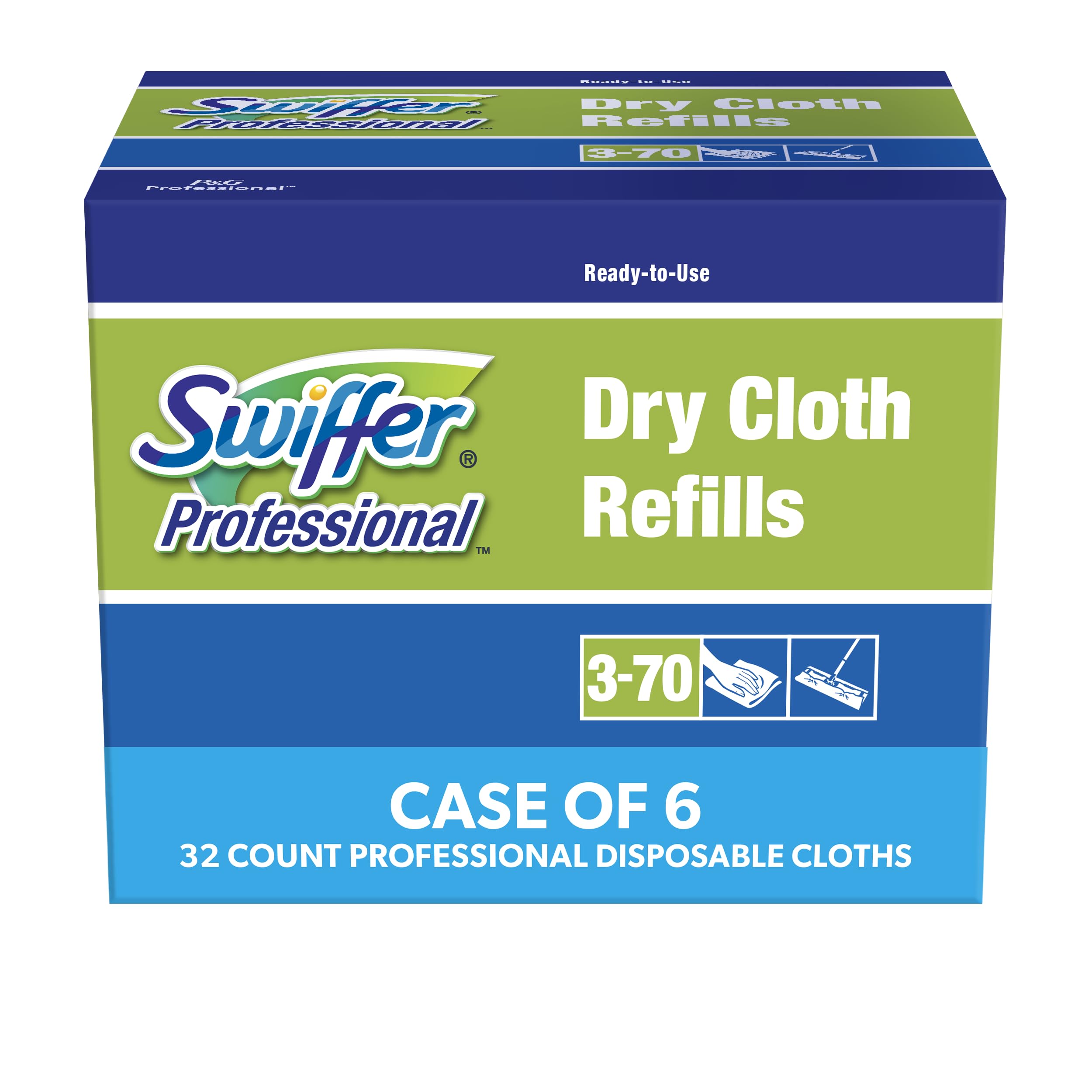 Swiffer Dry Refill Cloths - 192 Count (32 Sheets/Box, 6 Boxes) | 10.63