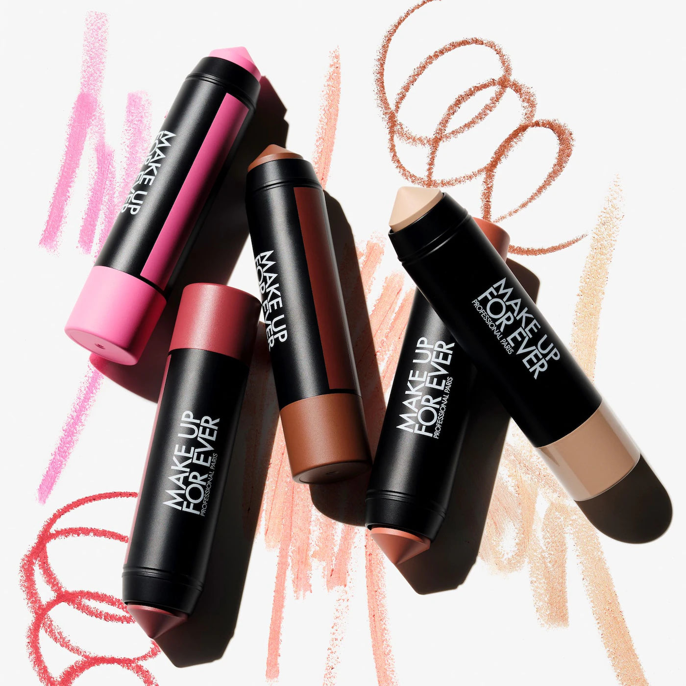 Artist Color Crayon Multi-Purpose Waterproof Makeup Stick - Perfect for Face, Eyes & Lips | Long-Lasting Makeup for Daily Wear & Special Occasions