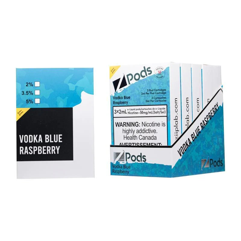 Blue Lemon Kick (Vodka Blue Lemon) Z Pods - Refreshing Alcoholic Beverage for Parties, Nightlife & Social Gatherings