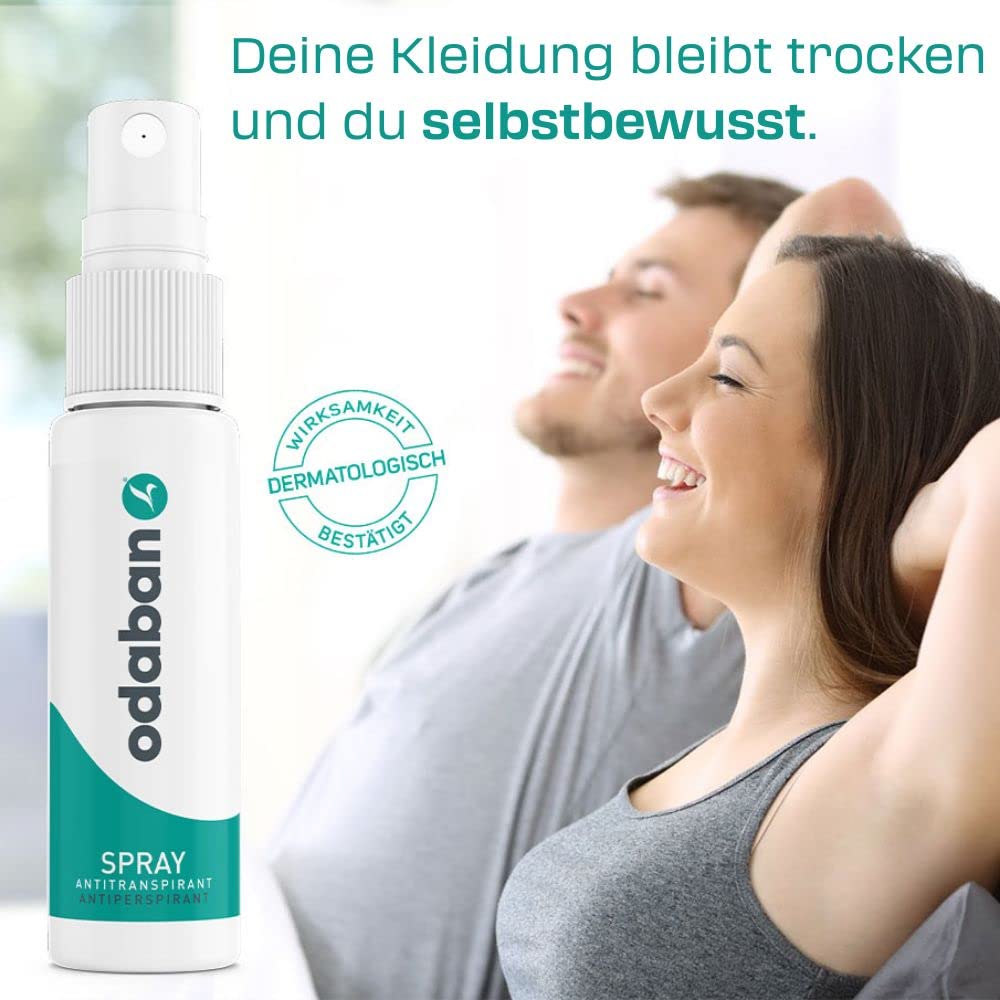 Odaban Antiperspirant Spray 30ml - Strong Sweat Control for Men & Women - Ideal for Gym, Work & Daily Use