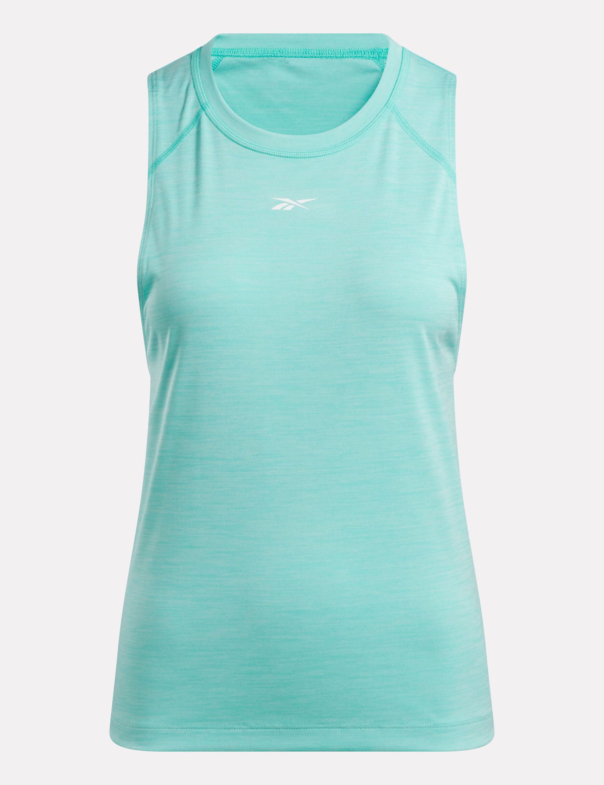 ID Train Tank Top for Women - Soft Breathable Workout Shirt in Ai Aqua - Perfect for Gym, Running, Yoga & Casual Wear