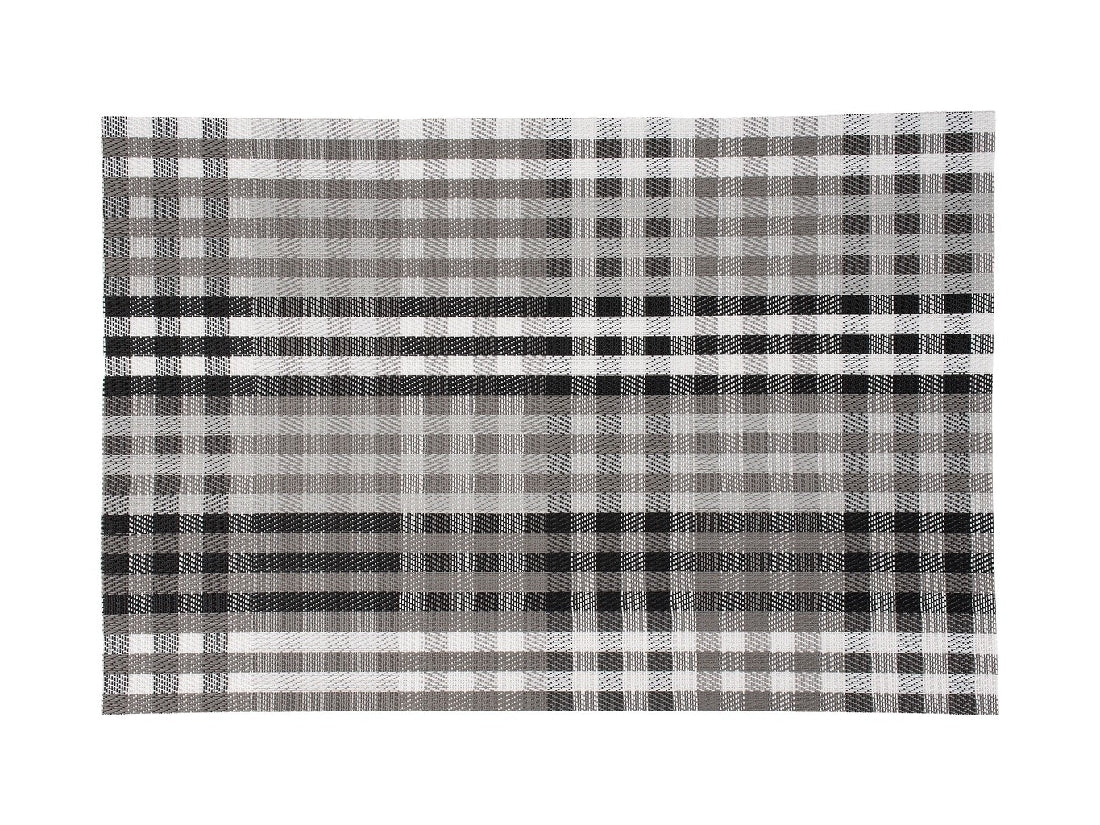Maxwell & Williams White and Grey Checkered Table Placemat 45x30cm - Elegant Dining Table Decor for Everyday Meals and Special Occasions