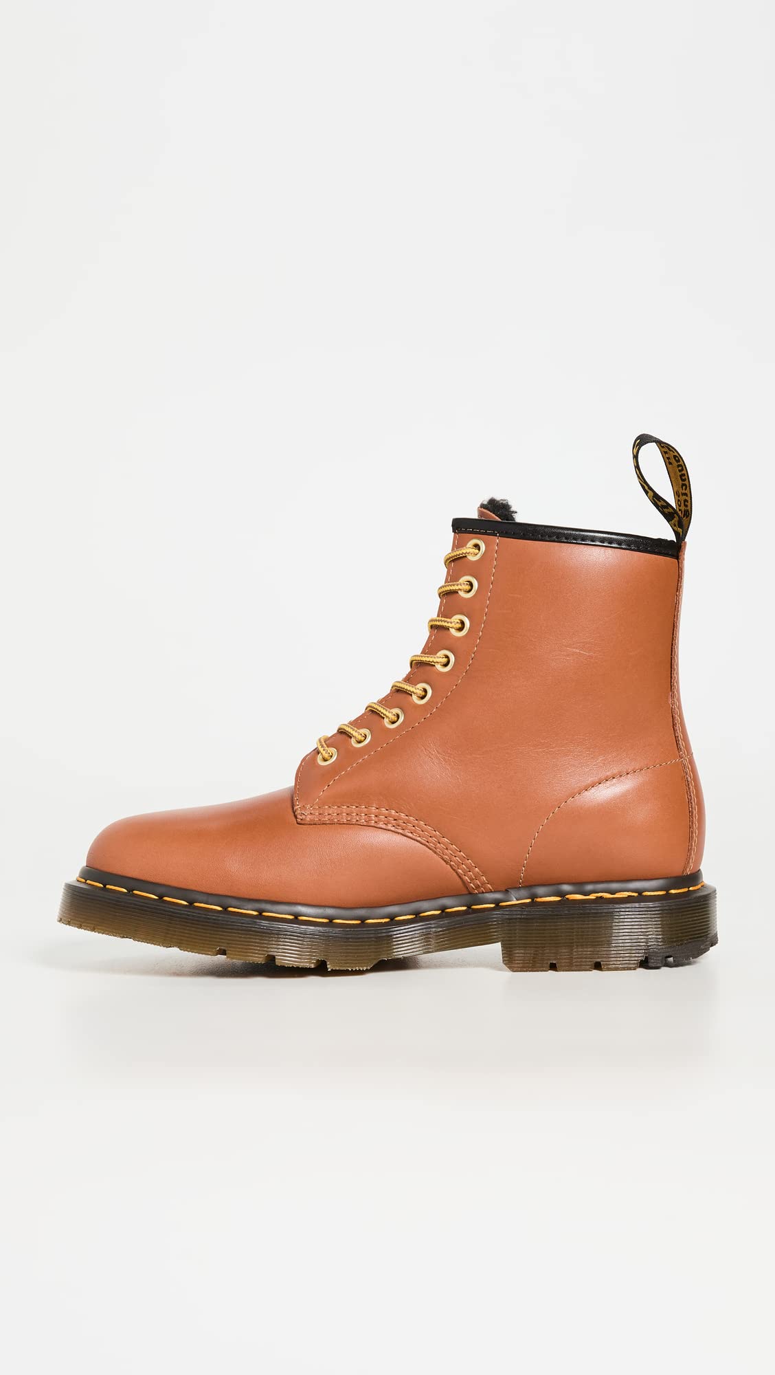 Dr. Martens 1460 Unisex Leather Combat Boots for Men & Women - Classic 8-Eye Lace-Up Ankle Boots for Punk, Rock, Work & Everyday Wear