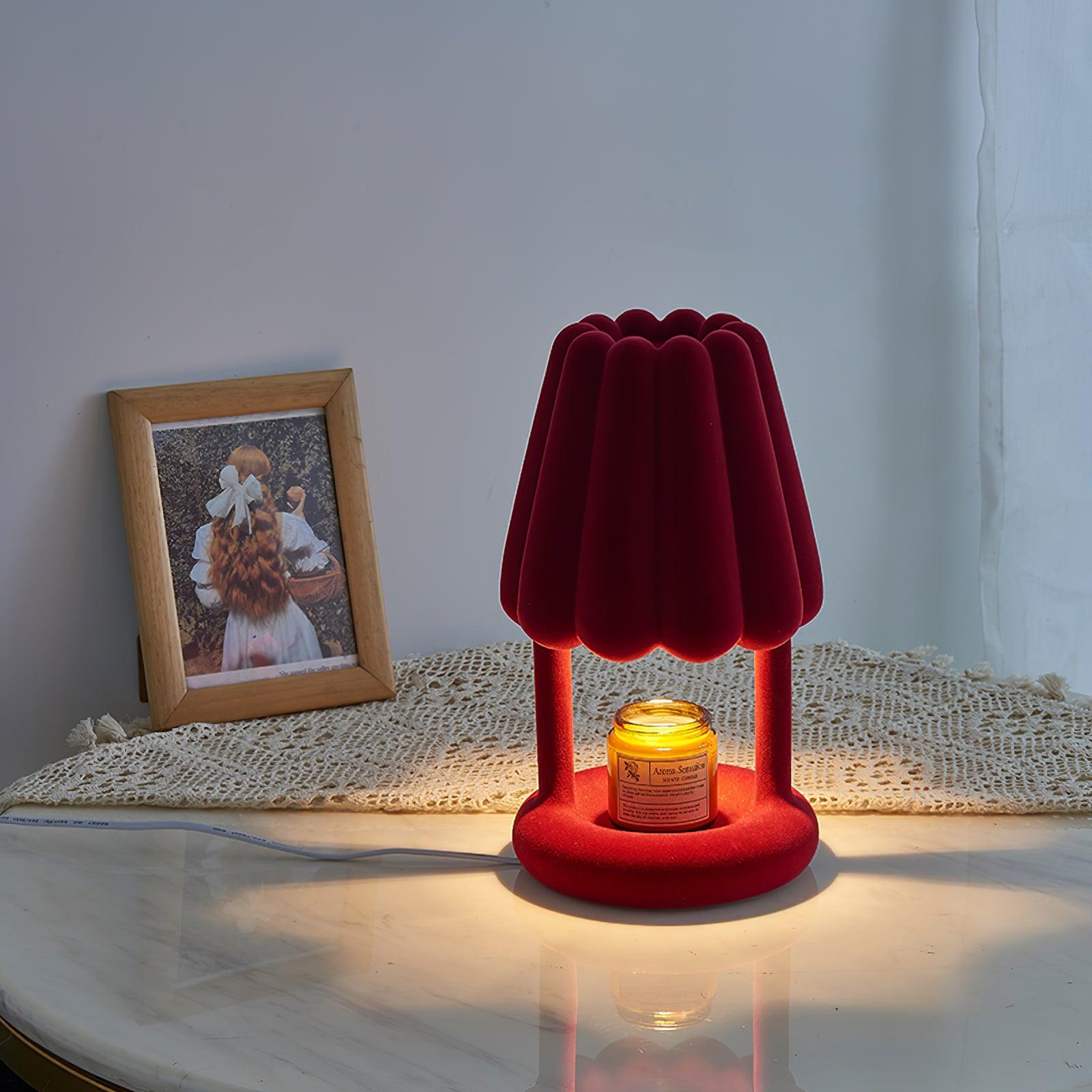 Coral Ice Cream Table Lamp - Decorative LED Night Light for Bedroom, Living Room & Kids Room - Perfect for Home Decor & Gift Giving