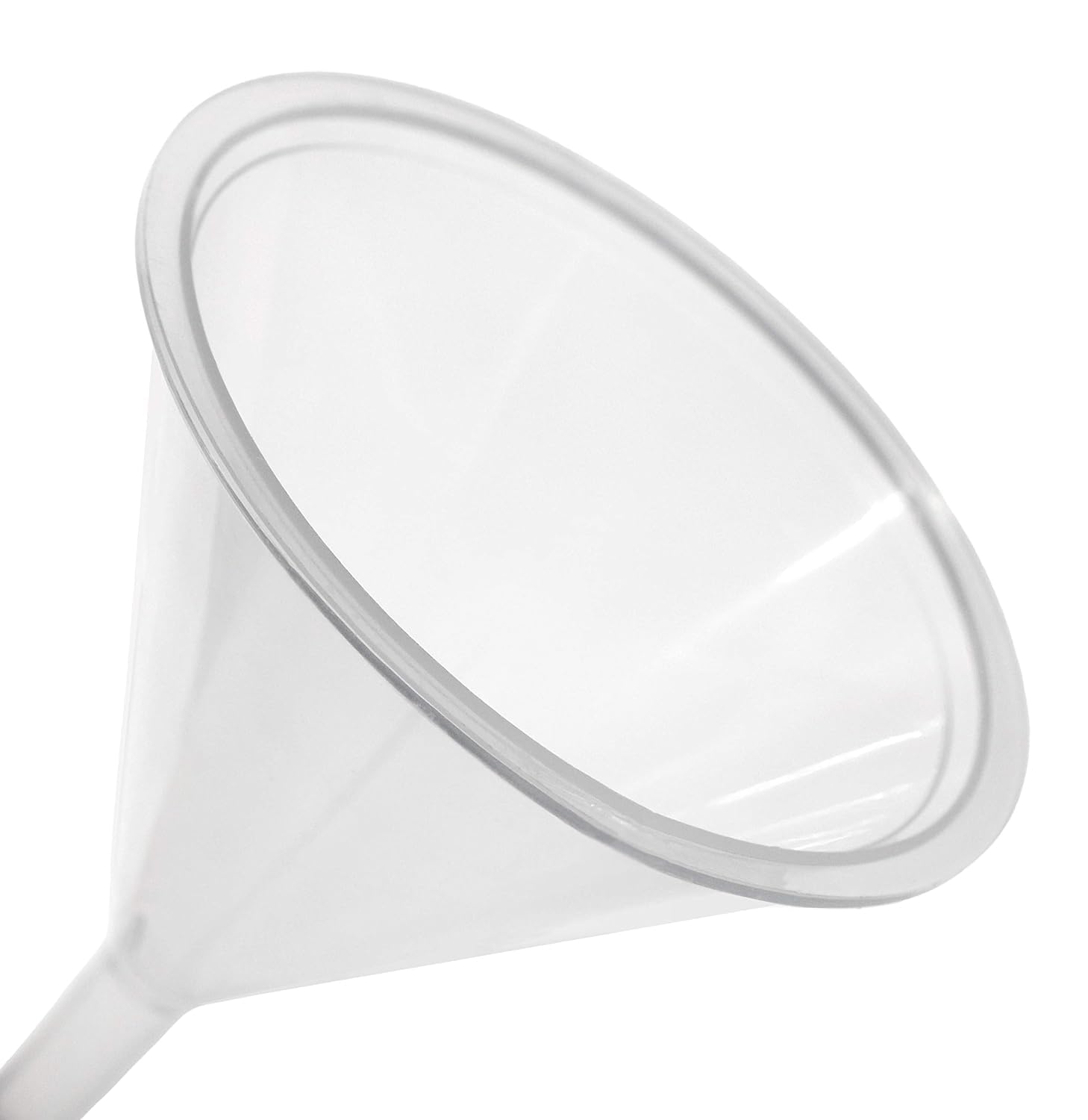 ECNEICS 1.5 Inch Small Plastic Funnel - Narrow Neck Kitchen Funnel for Bottles, Essential Oils, Spices & Powders - Food Grade Lab Funnel for Perfume Making, Sand Art, Urn Filling & Cooking (Pack of 1) - Perfect for DIY Crafts, Home Brewing & Kitchen Use