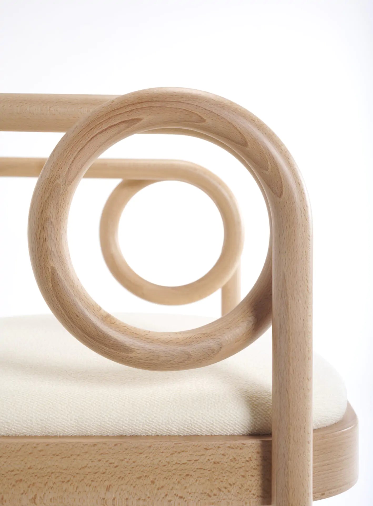 GTV Loop Lounge Chair - Modern Indoor/Outdoor Accent Chair for Living Room, Patio & Office - Stylish Comfort for Relaxing & Reading