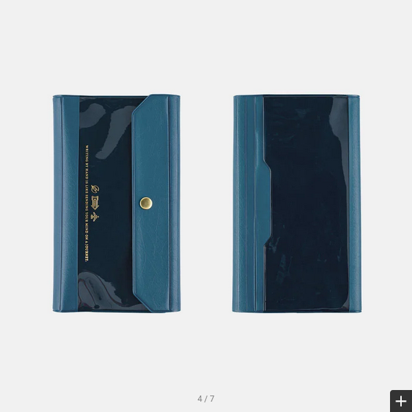 Hobonichi Techo 2025 Alettone Navy Weeks Cover - Slim Planner Cover Only for Daily Journaling, Work Planning & Personal Organization