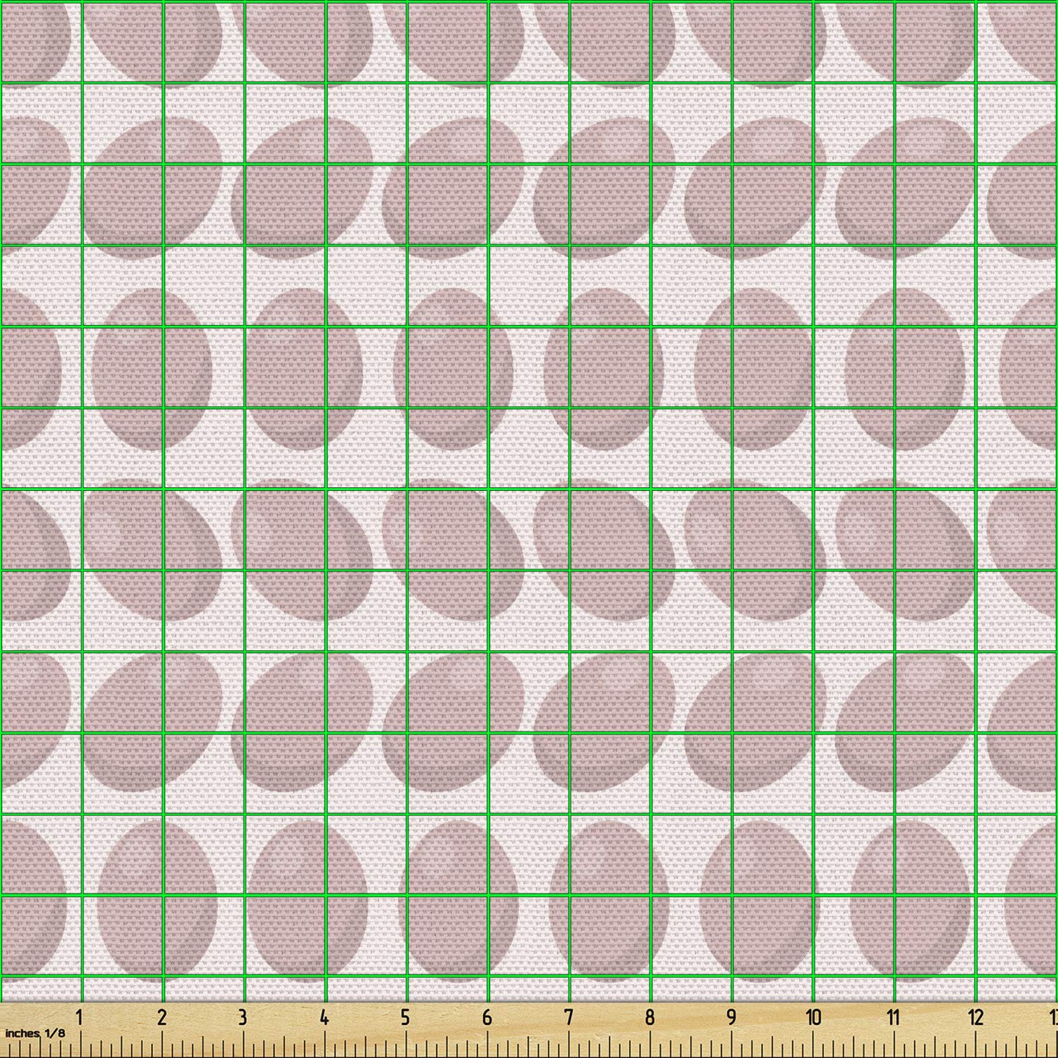 Ambesonne Neutral Pastel Easter Eggs Dusty Pink Fabric by The Yard - Decorative Upholstery Material for Sofa, Curtains & Home Decor (10 Yards, Pale Pink Blush) - Perfect for Spring Home Decor, DIY Crafts & Easter Table Settings