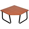 Modern Cherry Wood Corner Coffee Table - 29.5
