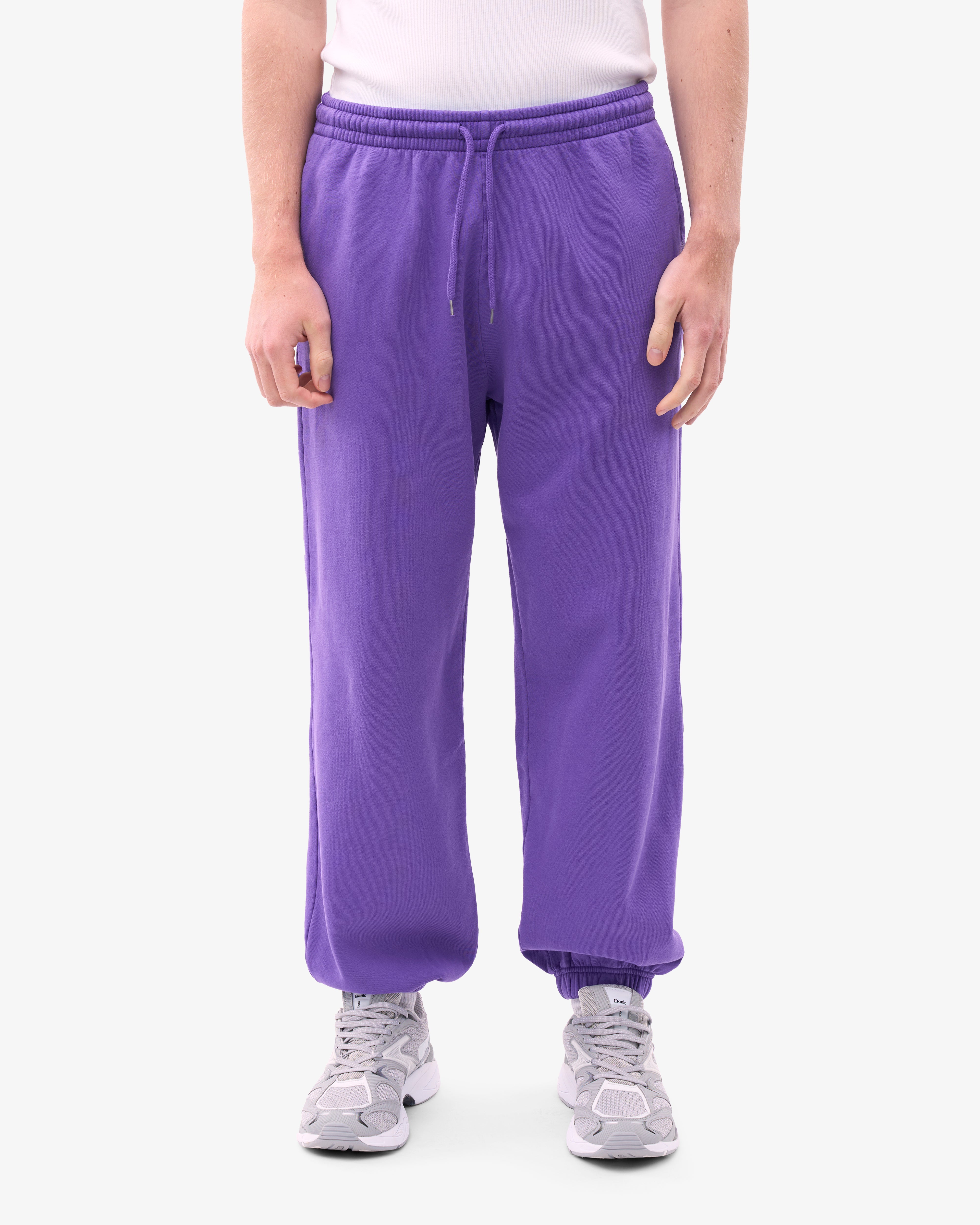 Organic Relaxed Sweatpants for Women - Ultra Violet Color - Soft & Comfortable Lounge Pants - Perfect for Yoga, Running, Travel & Home Wear