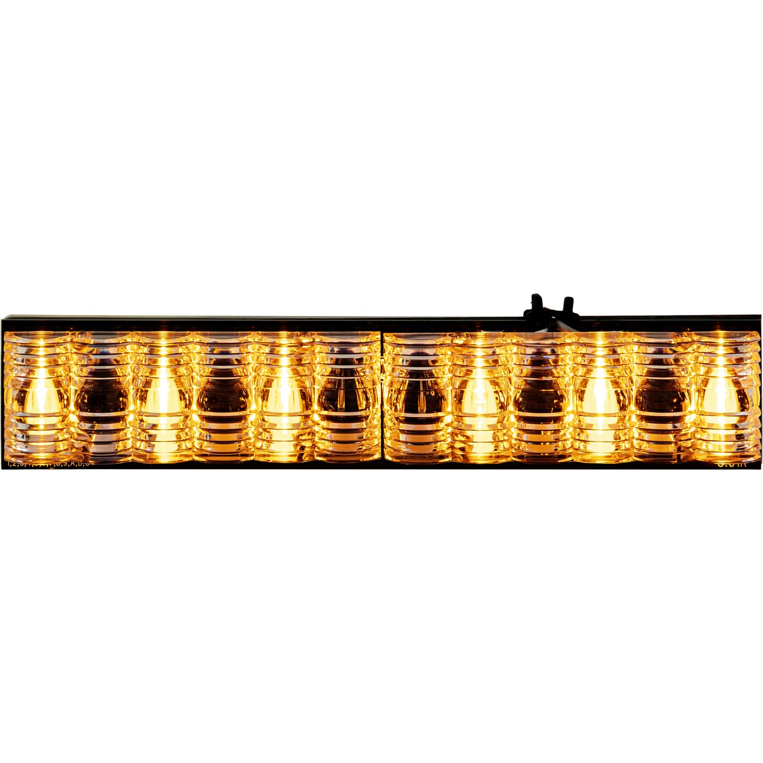 Buyers Products 3024635 Amber Corner Strobe D-Fuser Light - 6 LED Truck Light Bar for Work & Utility Vehicles | Emergency Warning, Off-Road, Construction & Fleet Safety Lighting