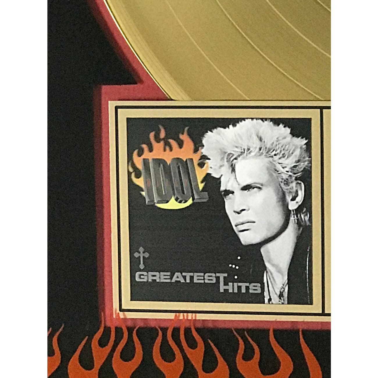 Billy Idol Greatest Hits - RIAA Certified Gold Album Award - Perfect for Music Collectors & Rock Fans
