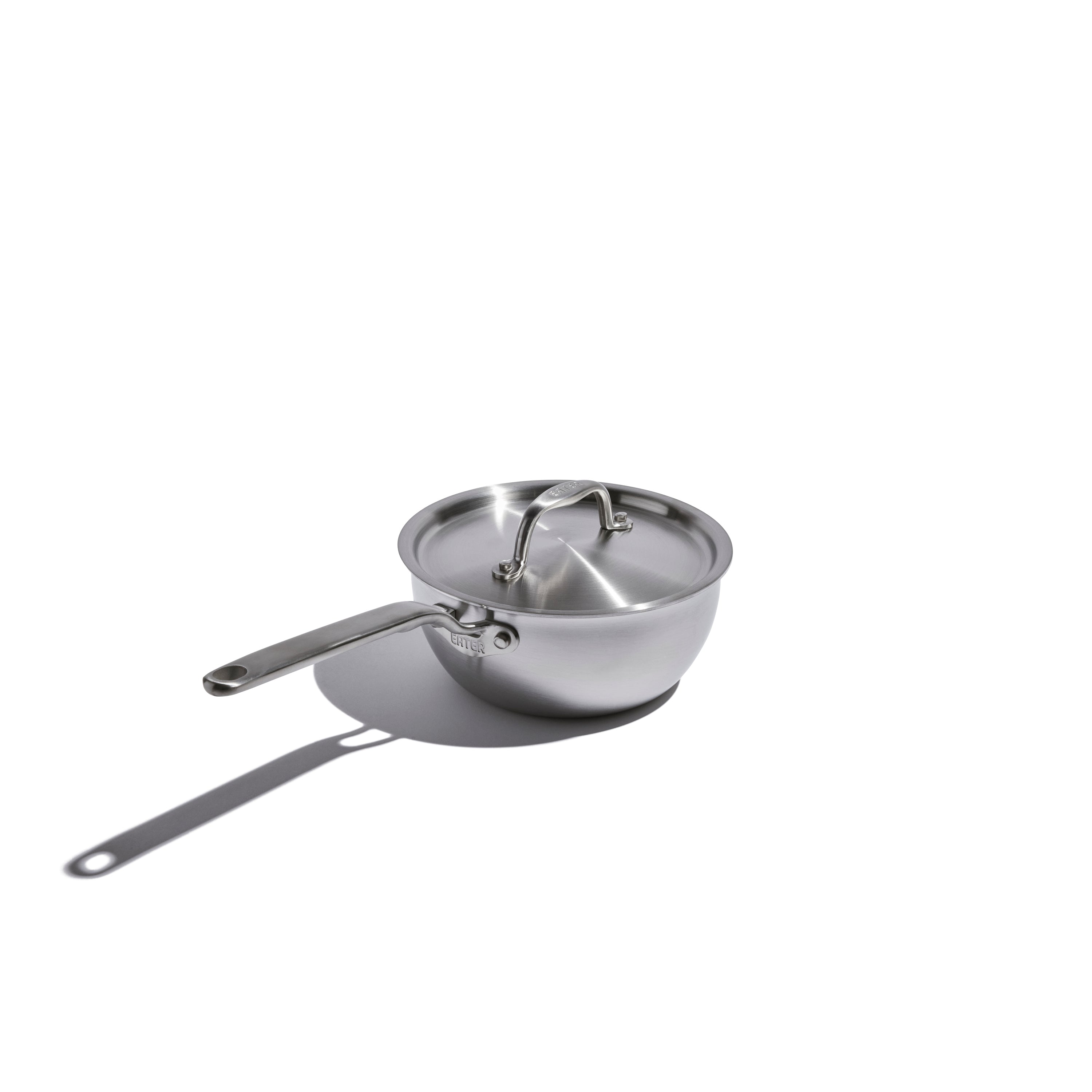Heritage Steel 2 Quart Saucier Pan with Lid - Premium Stainless Steel Saucepan for Cooking, Simmering & Sauteing - Perfect for Home Chefs & Professional Kitchens