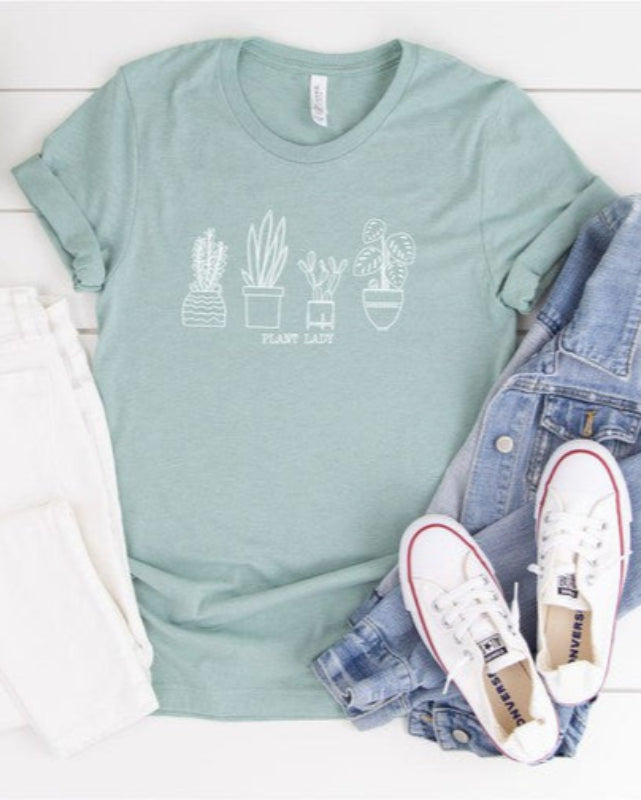 Just One More Succulent Graphic Soft Style T-Shirt - Cute Plant Lover Tee for Women, Casual Comfort Fit Cotton Top for Everyday Wear, Gardening & Outings