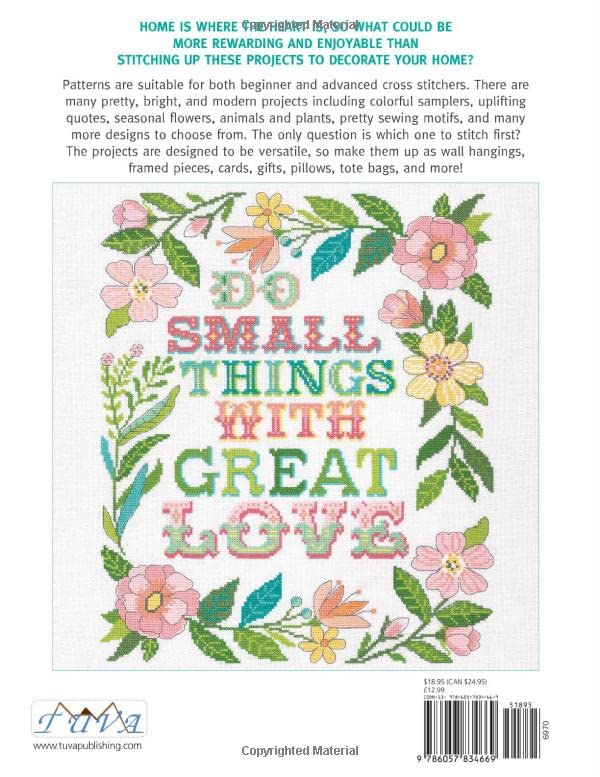 Modern Cross Stitch Kits for Home Decor & Garden - DIY Embroidery Patterns for Wall Art, Pillows & Handmade Gifts | Perfect for Crafters & Home Decor Enthusiasts