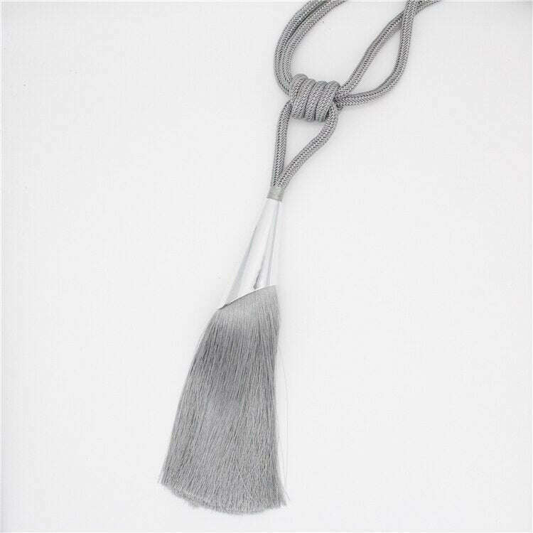 Kara Silver Bell Tieback - Elegant Curtain Holdbacks for Home Decor, Perfect for Living Room, Bedroom & Window Treatments