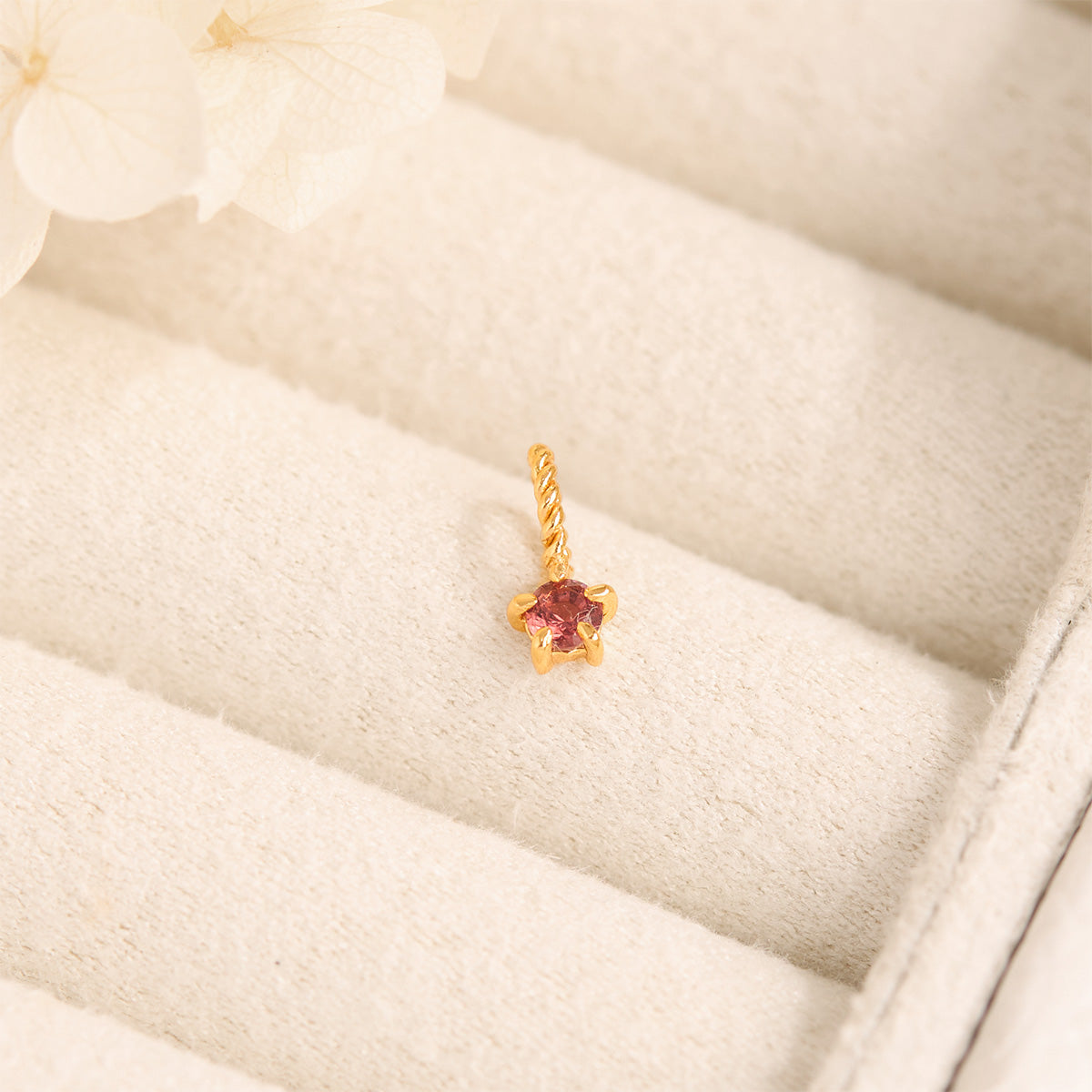 Genuine Garnet Birthstone Necklace - 14K Gold Pendant for Women - Perfect Gift for January Birthdays, Anniversaries & Special Occasions | Elegant Jewelry for Everyday Wear & Formal Events