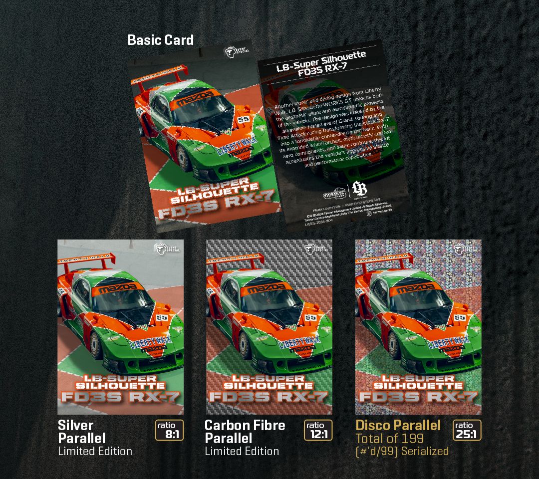 Liberty Walk Vol.1 Tarmac Cards Event Special Pack - Premium Collectible Trading Cards for Car Enthusiasts | Perfect for Gifts, Collections & Racing Events