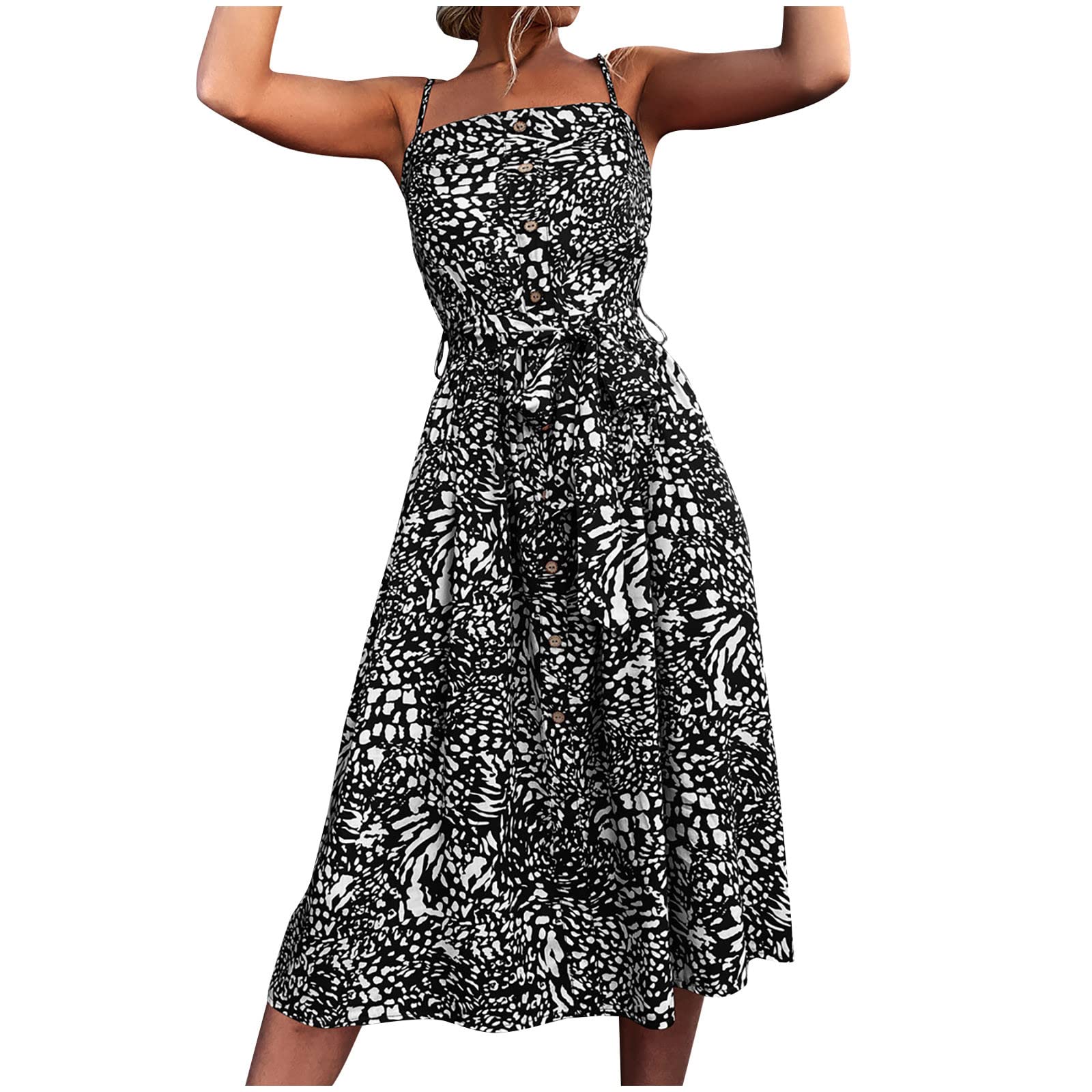 Women's Summer Bohemian Strapless Off-Shoulder Flowy Maxi Dress with Belt - A-Line Beach Long Dress for Vacations, Weddings & Outdoor Parties