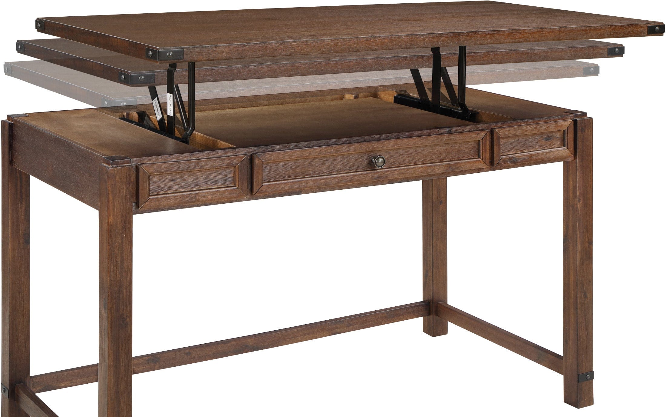 Office Star Baton Rouge Height Adjustable Standing Desk [BTLD2937] - Ergonomic Home Office Desk for Work, Study & Gaming