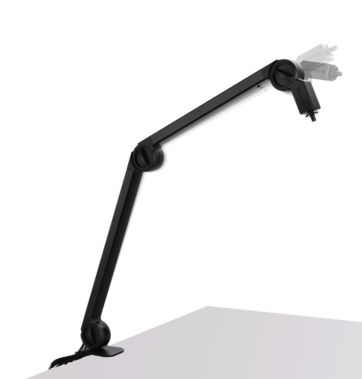 CHERRY MA 6.0 UNI Professional Microphone Arm Stand - Adjustable Boom Scissor Arm for Podcasting, Streaming, Gaming & Studio Recording (Black) - Perfect for Home Office, Voiceovers & Live Broadcasts