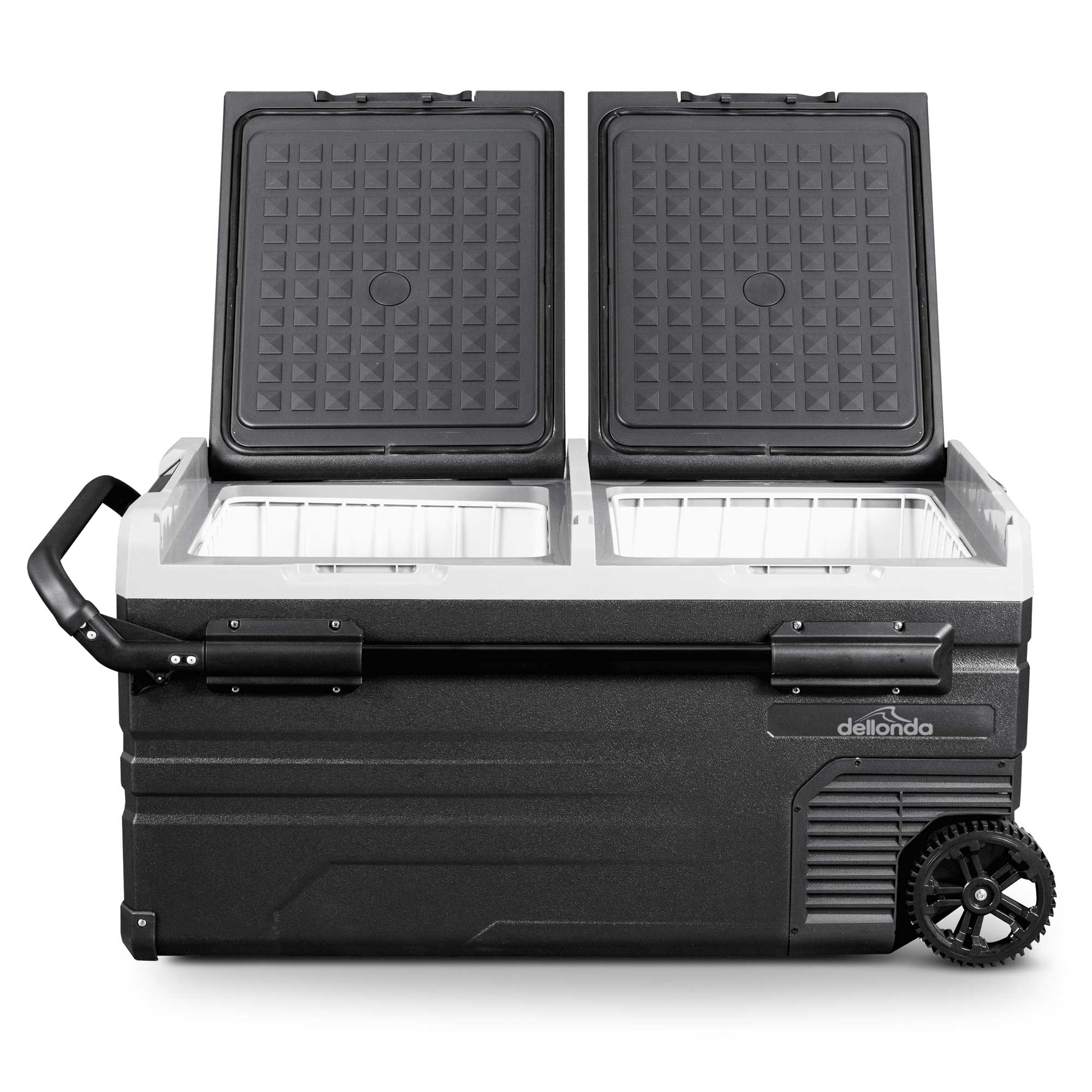 95L Portable Car Fridge Freezer - 12V/24V Dual Zone Compressor Cooler for Road Trips & Camping | DL128 Model | Perfect for RV, Truck & Outdoor Adventures